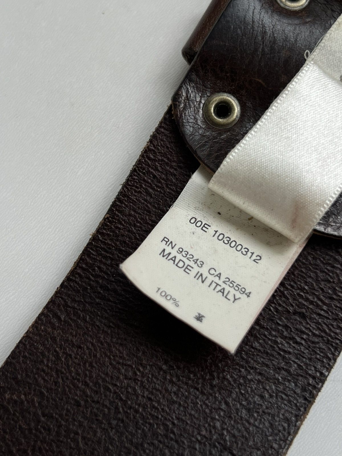 Diesel × Vintage Vintage 90s Diesel Oversized Wide Leather Belt Size ONE SIZE - 14 Thumbnail
