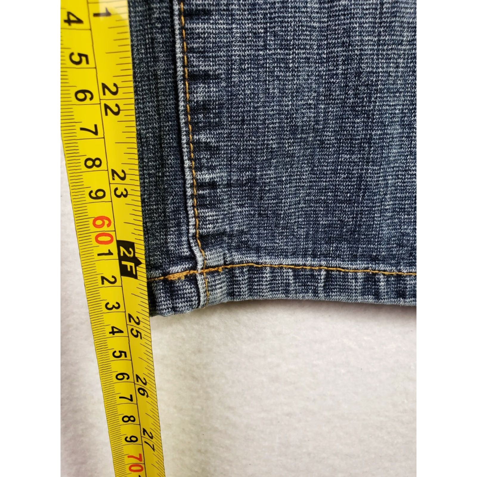 Vintage Arizona Jean Co. Womens Jeans 32x25 Bootcut Medium Wash Hipster Denim Blue Size 11 Regular Waist 32 Inseam 25 Z Size 27" / US 4 / IT 40 - 7 Thumbnail