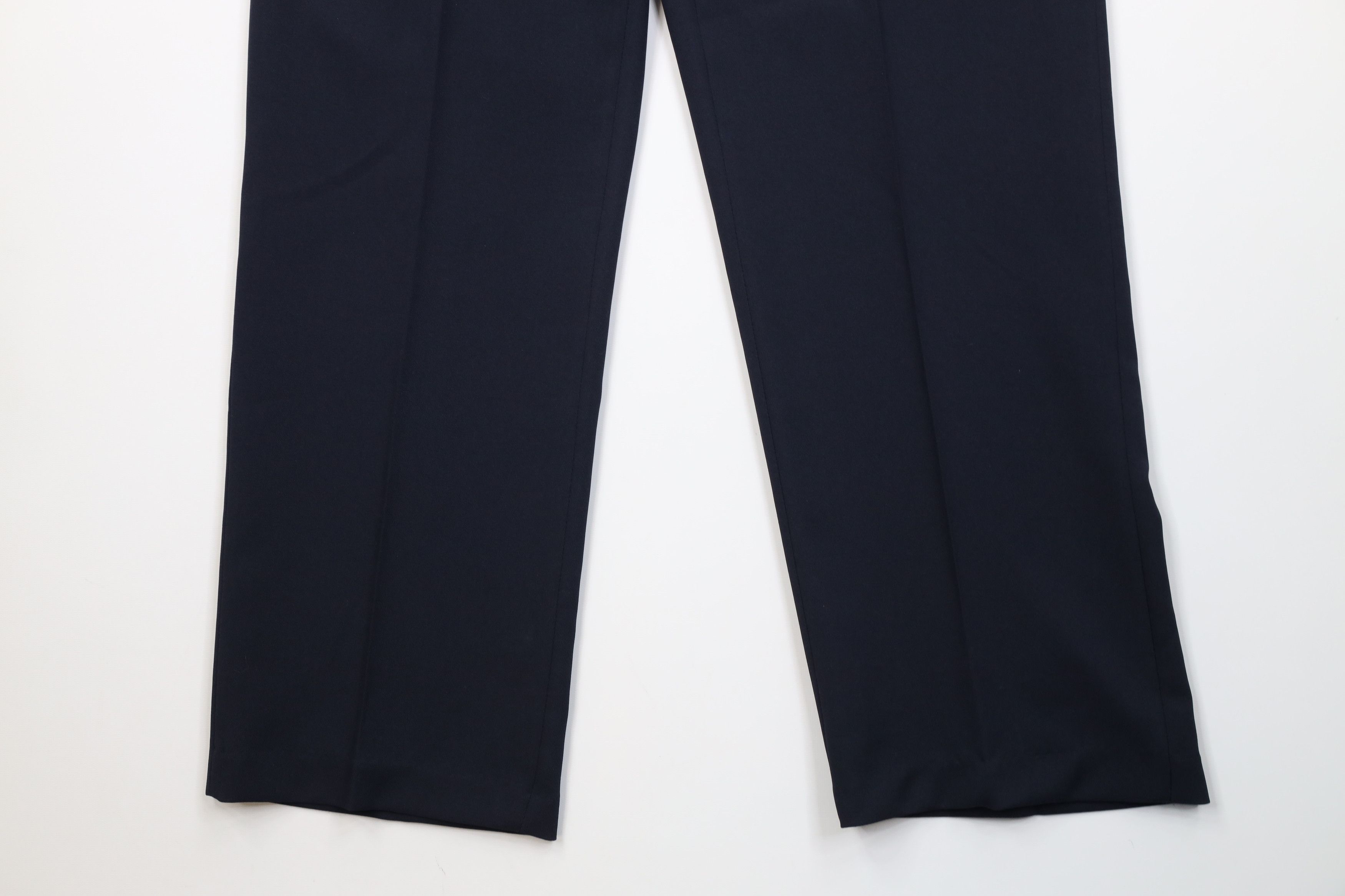 Vintage Vintage 90s Streetwear Knit Flared Wide Leg Chino Pants Blue Size US 34 / EU 50 - 4 Thumbnail