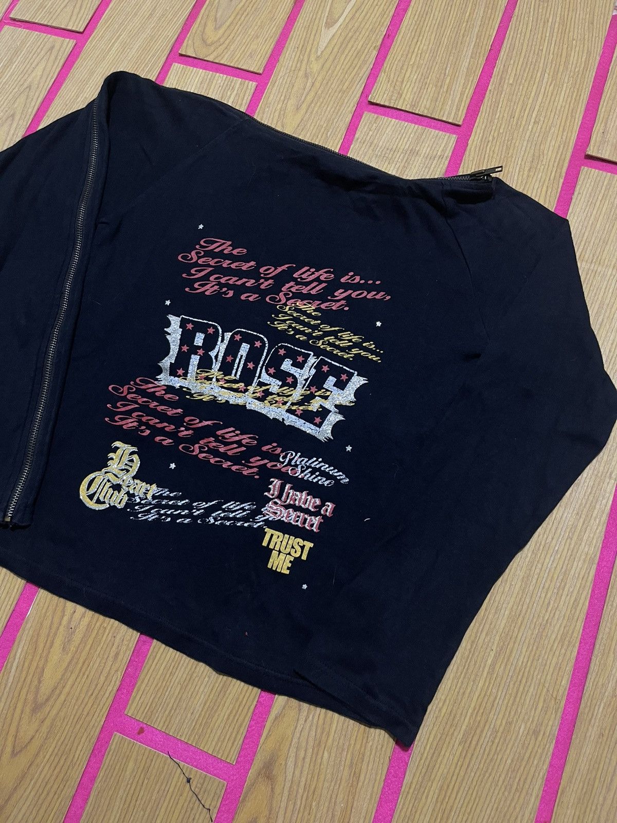 If Six Was Nine TRIPLE RUND Y2K long sleeve t-shirt with zippered ape style Size M / US 6-8 / IT 42-44 - 2 Thumbnail