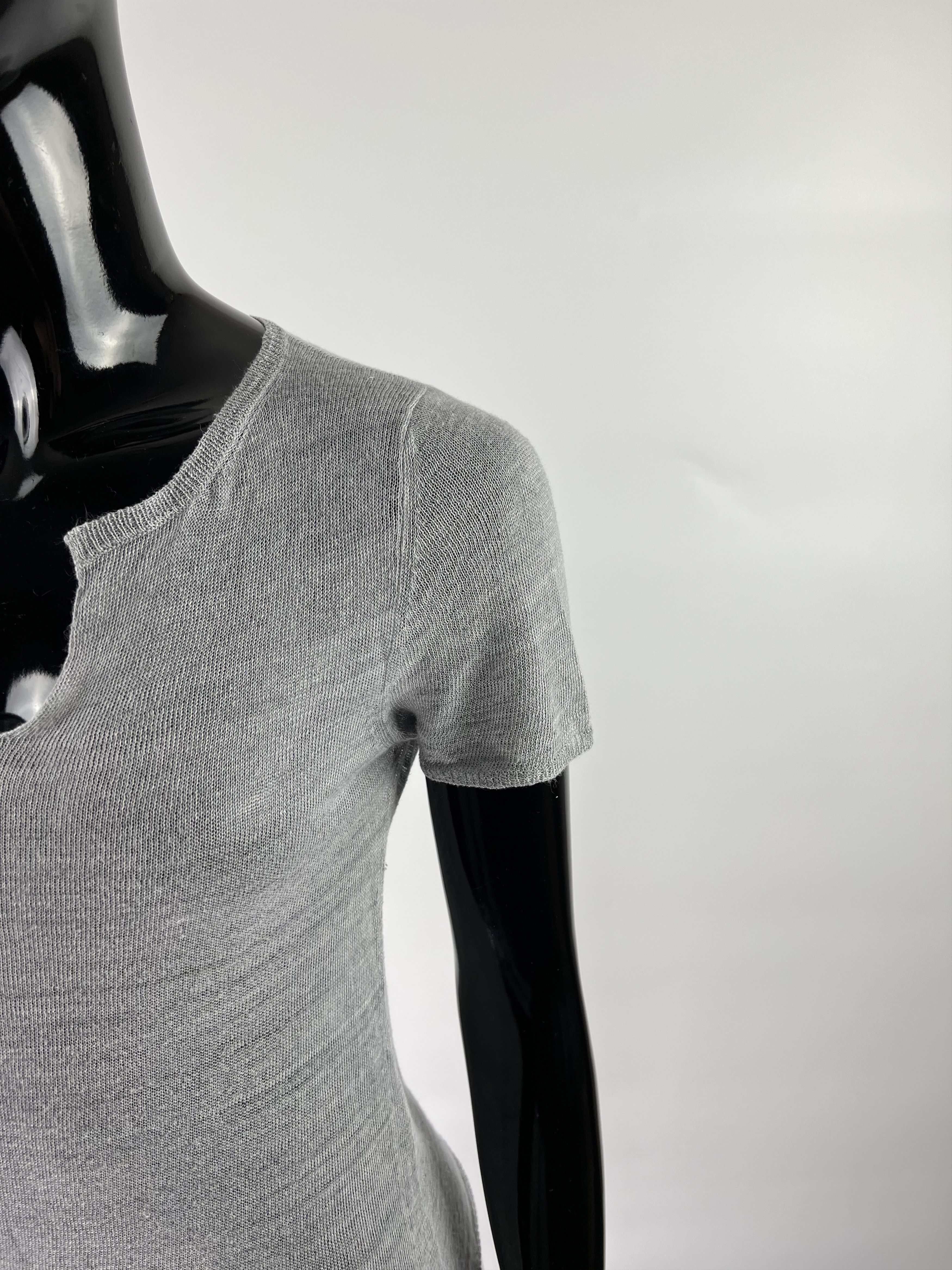 Other Gentry Portofino Women's Gray Linen Top Size 40 Size S / US 4 / IT 40 - 4 Thumbnail