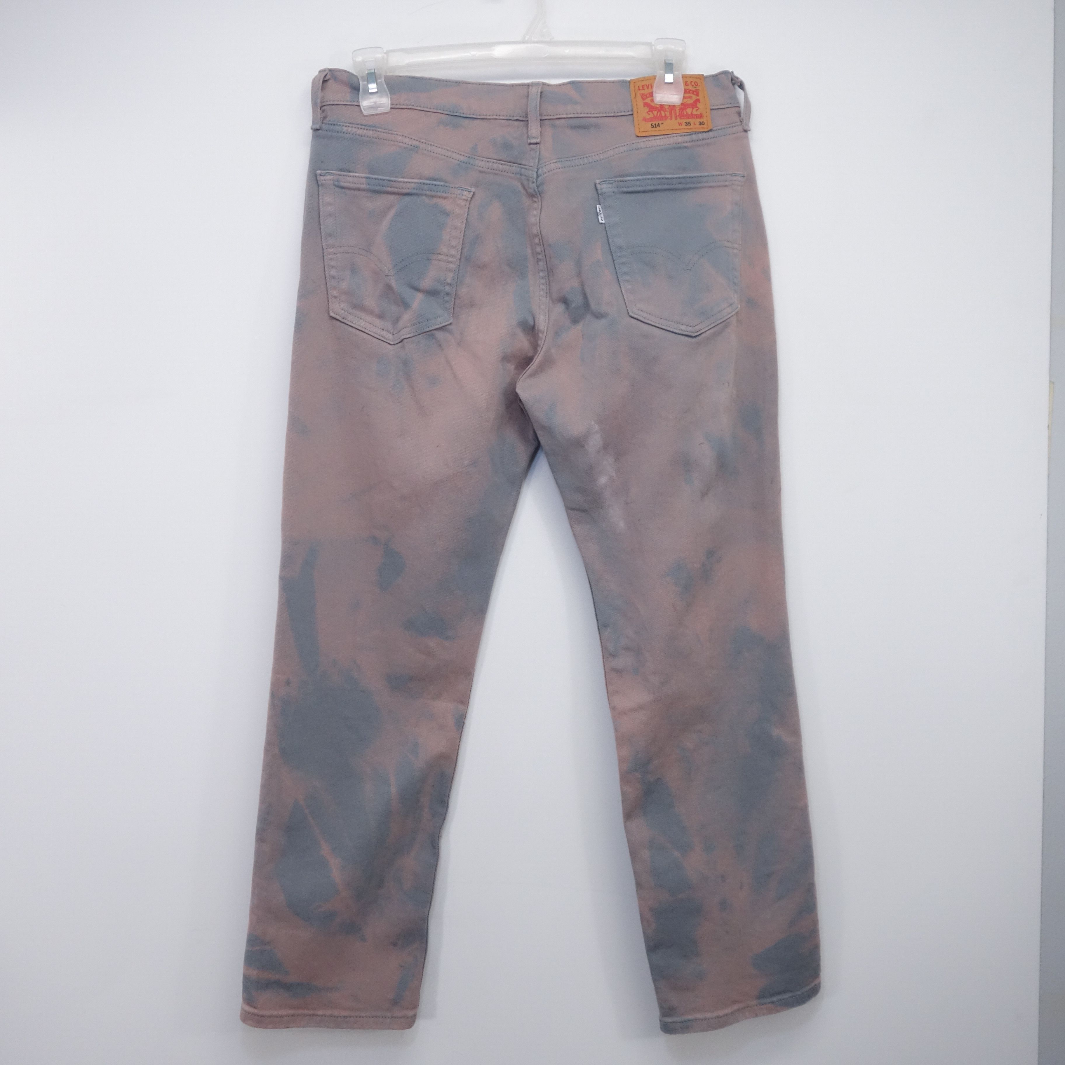 Levi's Acid Gray 514 Regular Straight Fit Denim Jeans 35 x 30 Size US 35 - 2 Thumbnail