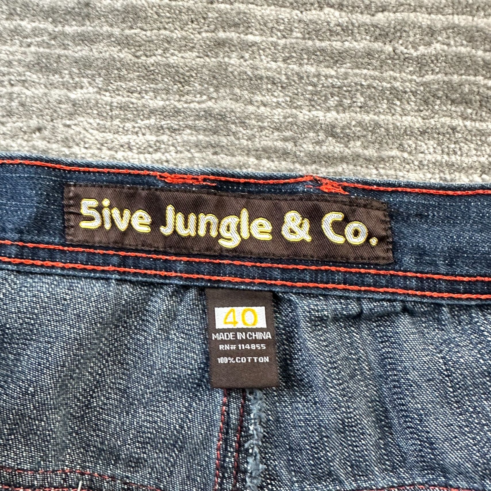 Vintage VINTAGE 5ive Jungle Jean Shorts Mens 40 Blue Jorts Baggy Hip Hop Y2K 90s Mens Size US 40 / EU 56 - 5 Thumbnail