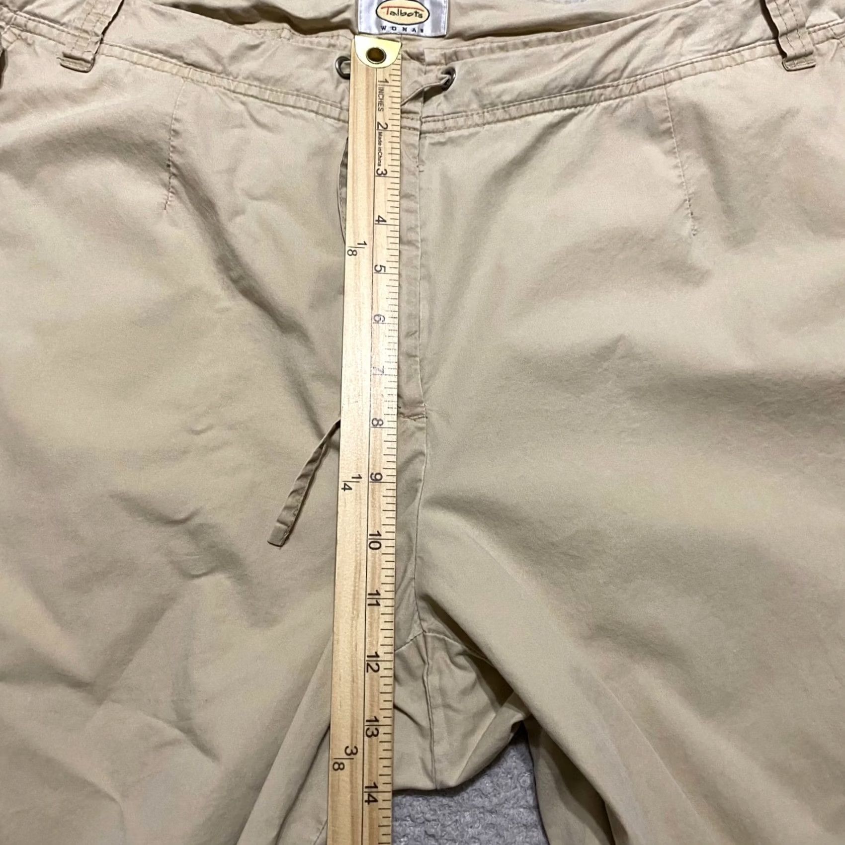 Talbots Talbots Pants Beige 18W Plus Relaxed Straight Chino Casual Vintage No Size 40" / US 18 - 6 Thumbnail
