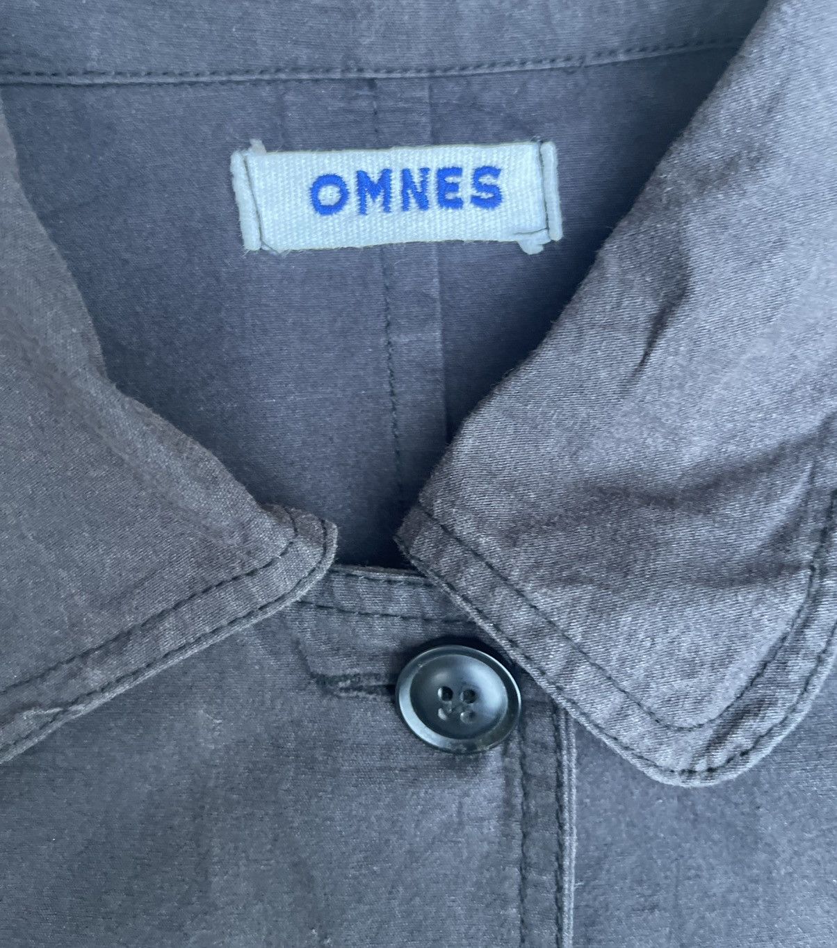 Japanese Brand OMNES Japanese Workwear Long Duster Shop Coat Jacket Size US L / EU 52-54 / 3 - 3 Thumbnail