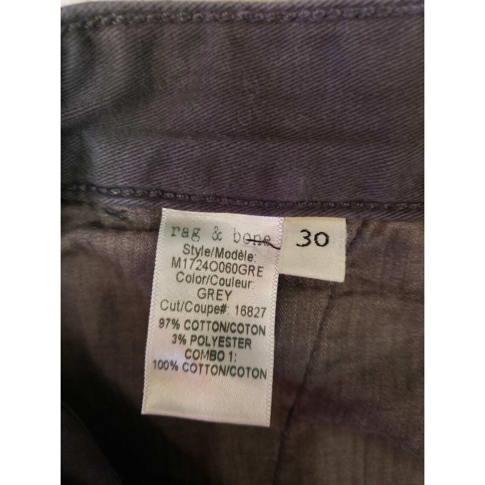 Rag & Bone RAG & BONE Standard Issue Slim Leg Button-Fly Pants ( 31×32) Size US 30 / EU 46 - 6 Thumbnail