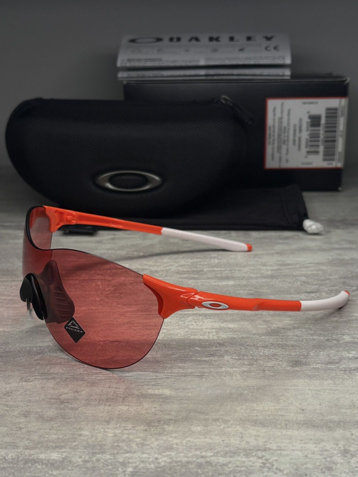 Oakley Oakley EVZero Ascend Safety Orange / Prizm Peach Glasses Size ONE SIZE - 3 Thumbnail