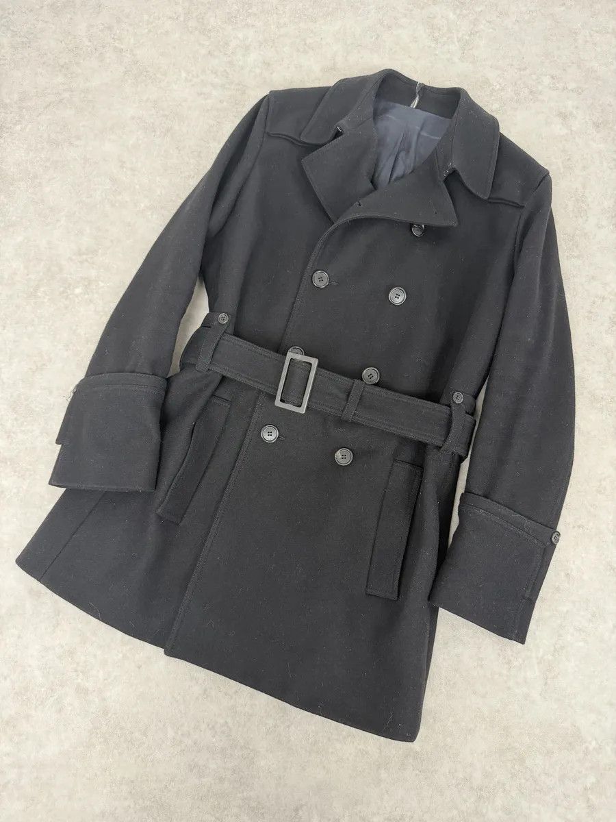 Dior AW2008 Dior Black Wool Classy Buttoned Trench Coat Size US M / EU 48-50 / 2 - 5 Thumbnail
