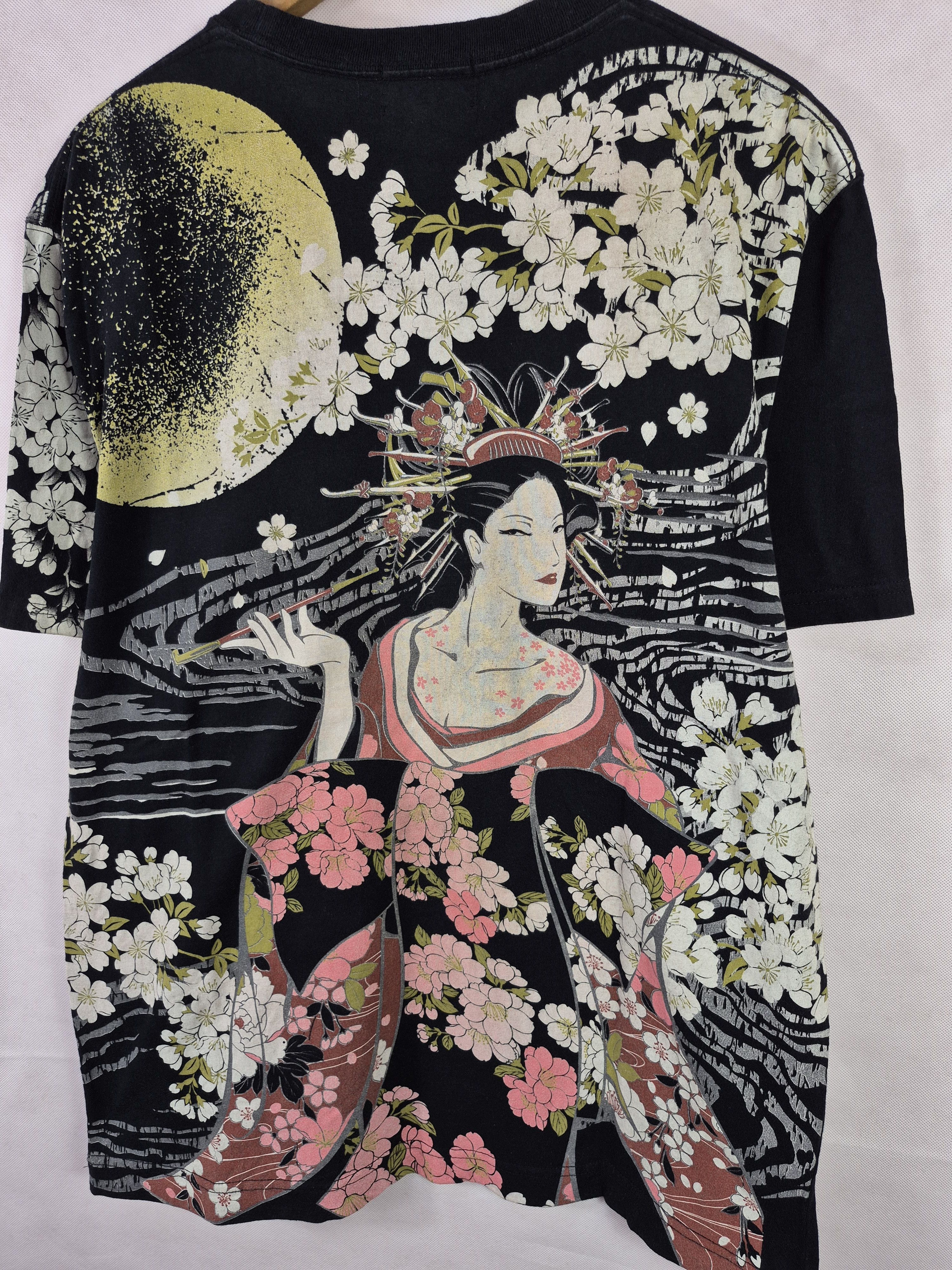 Japanese Brand 🔥 Oboro Nagaya Ltd Japanese Tradition Motives Tee Sukajan Size US L / EU 52-54 / 3 - 3 Thumbnail