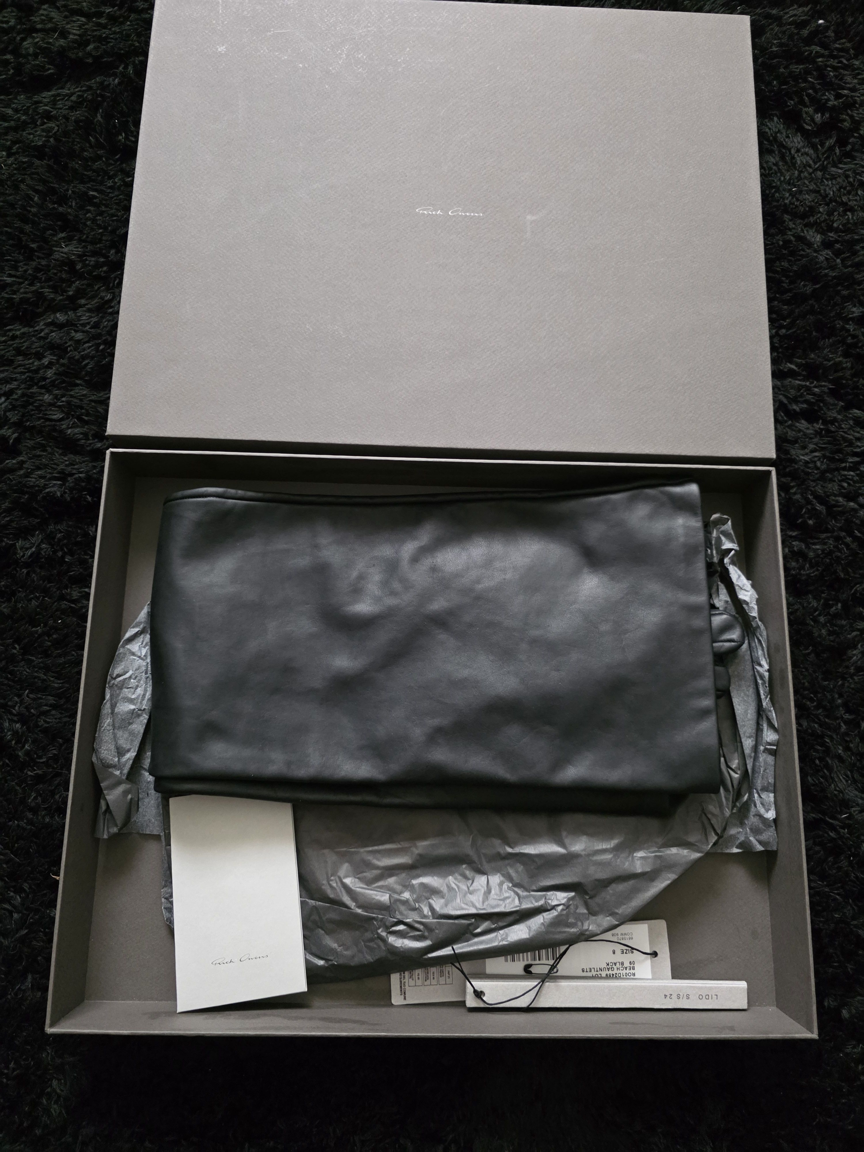 Rick Owens Rick Owens leather long gloves black size 8 Size 40 - 4 Thumbnail
