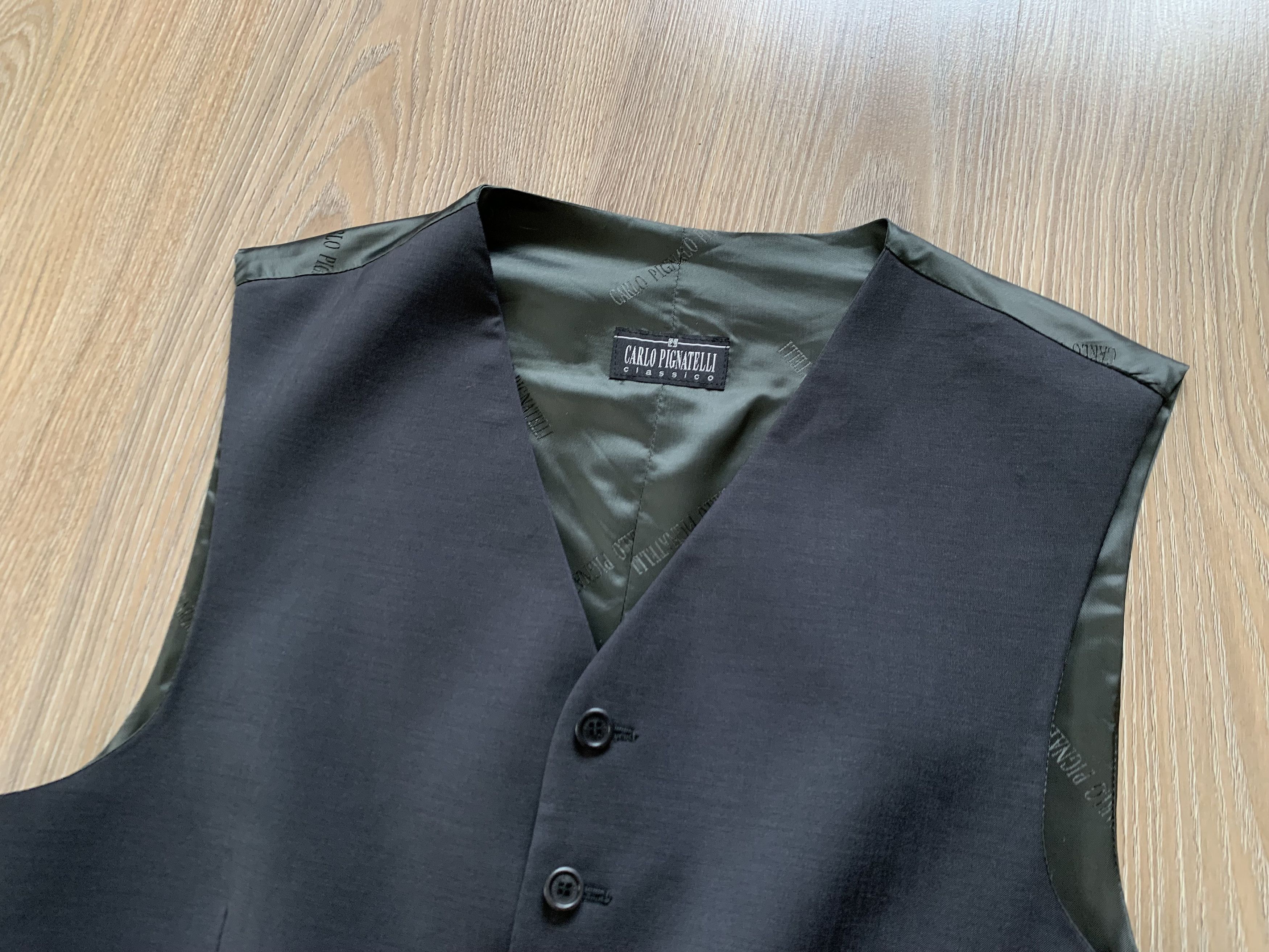 Carlo Pignatelli Carlo Pignatelli Classic Wool Waistcoat Vest Size M / US 6-8 / IT 42-44 - 4 Thumbnail