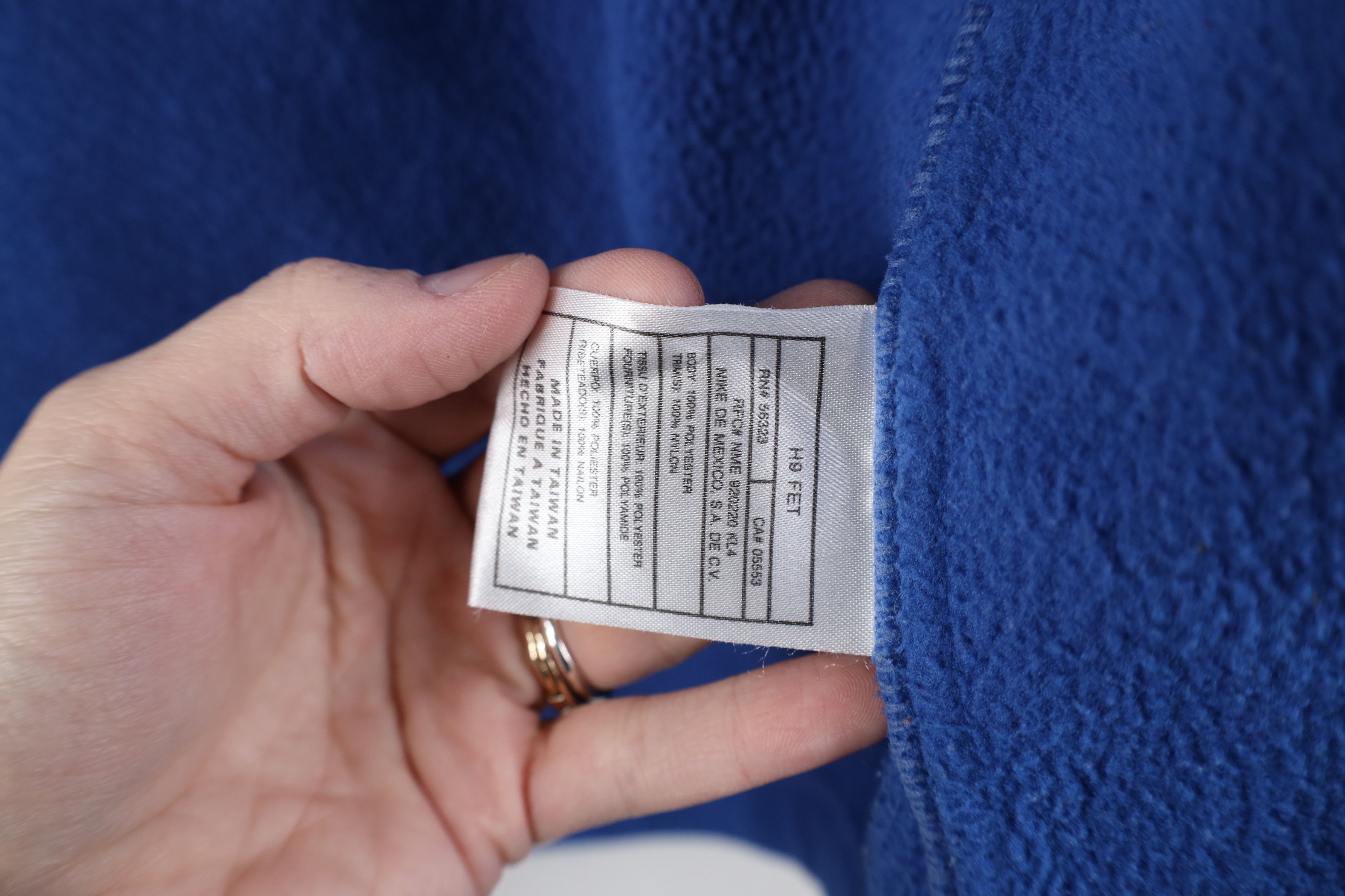 Nike Vintage 90s Nike Scott Mini Swoosh Fleece Vest Jacket Blue Size M / US 6-8 / IT 42-44 - 10 Thumbnail