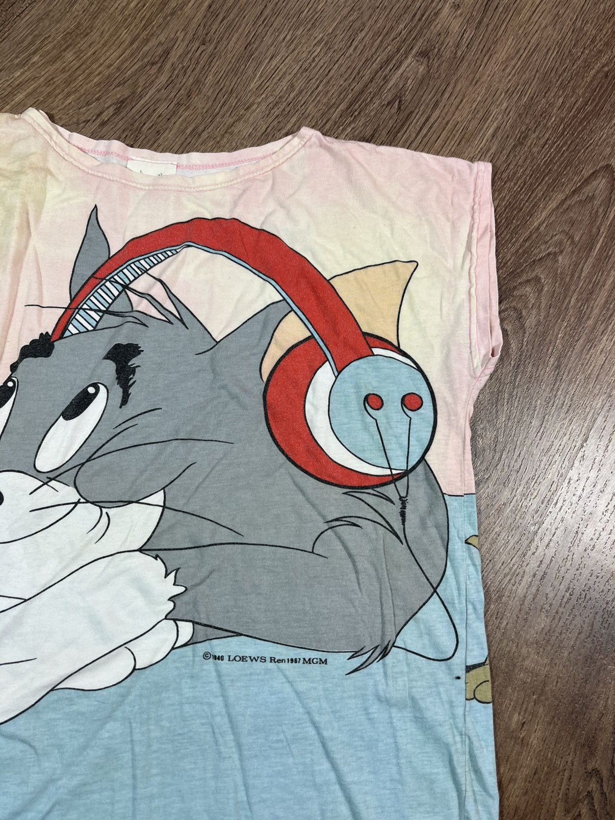Vintage Vintage T Shirt Amoroso 70s Tom And Jerry Retro 1940 1967 Size L / US 10 / IT 46 - 3 Thumbnail