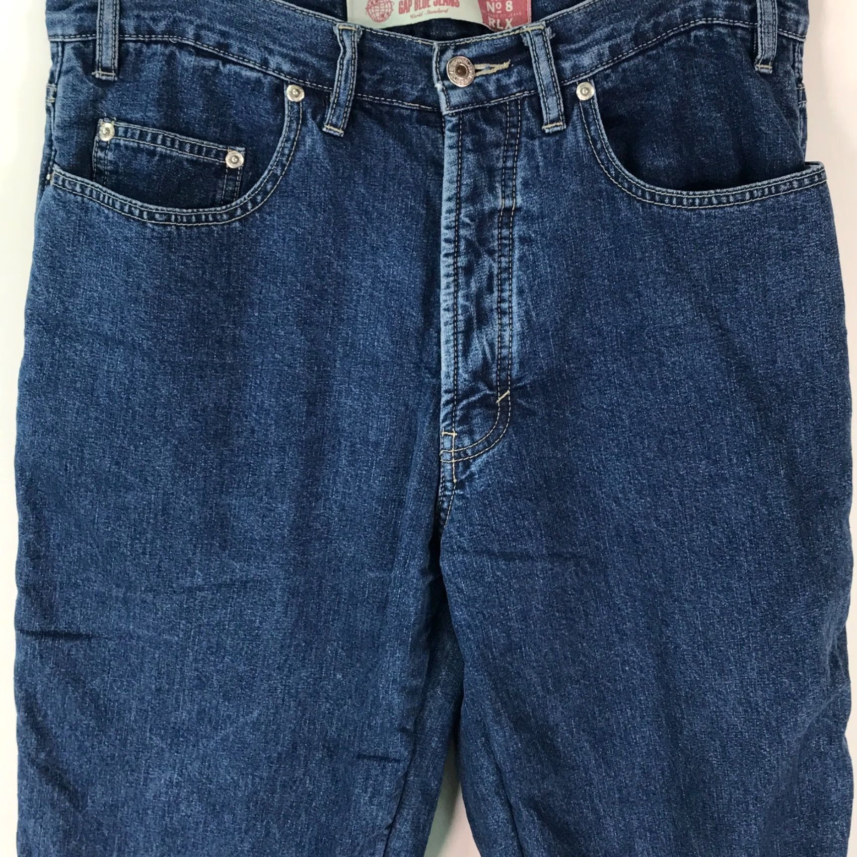 Gap Gap Relaxed Fit Straight Leg Mid Rise Denim Jeans Size 34X34 Blue Mens Size US 34 / EU 50 - 3 Thumbnail