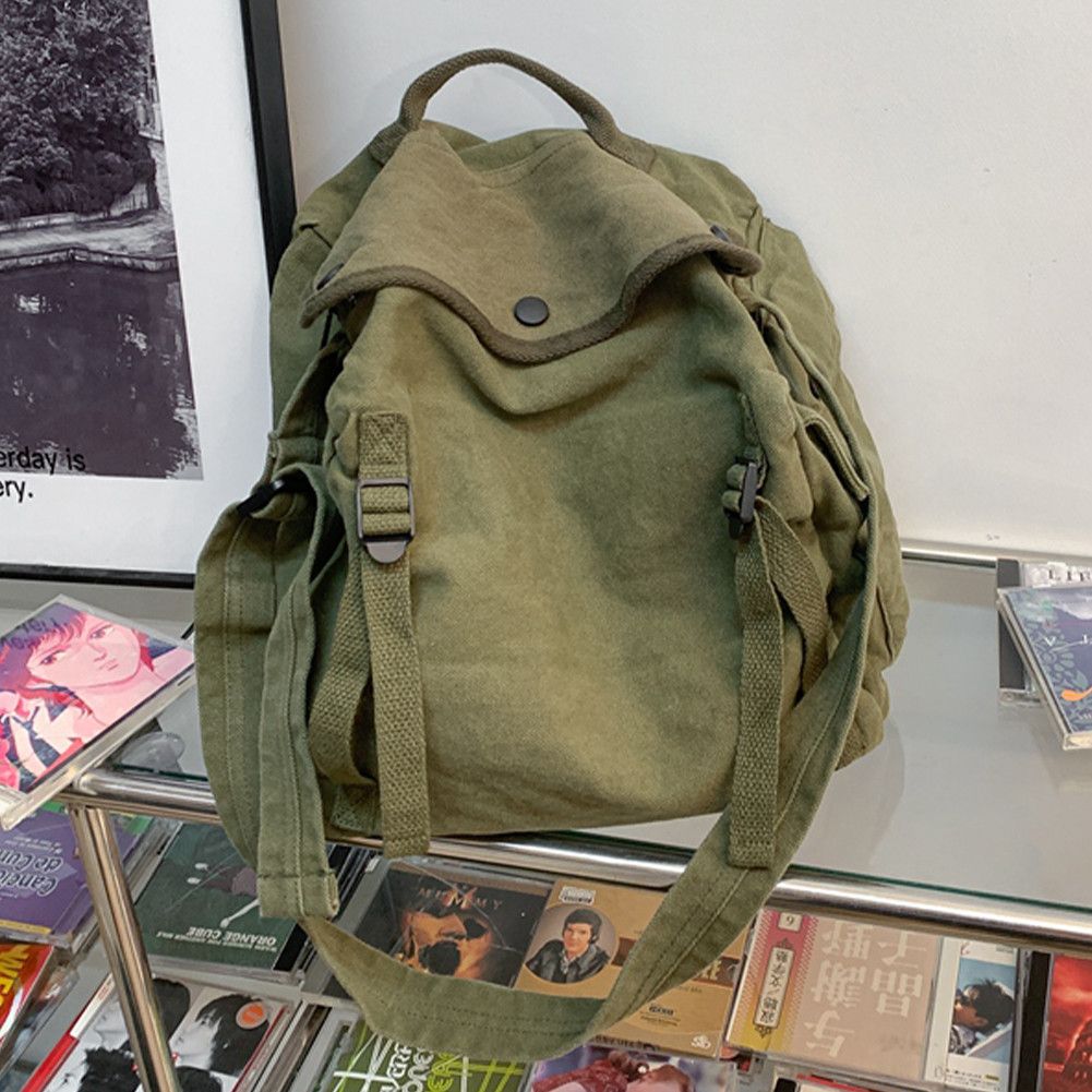 Japanese Brand Army Green Vintage style Military Crossbody bag Size ONE SIZE - 3 Thumbnail
