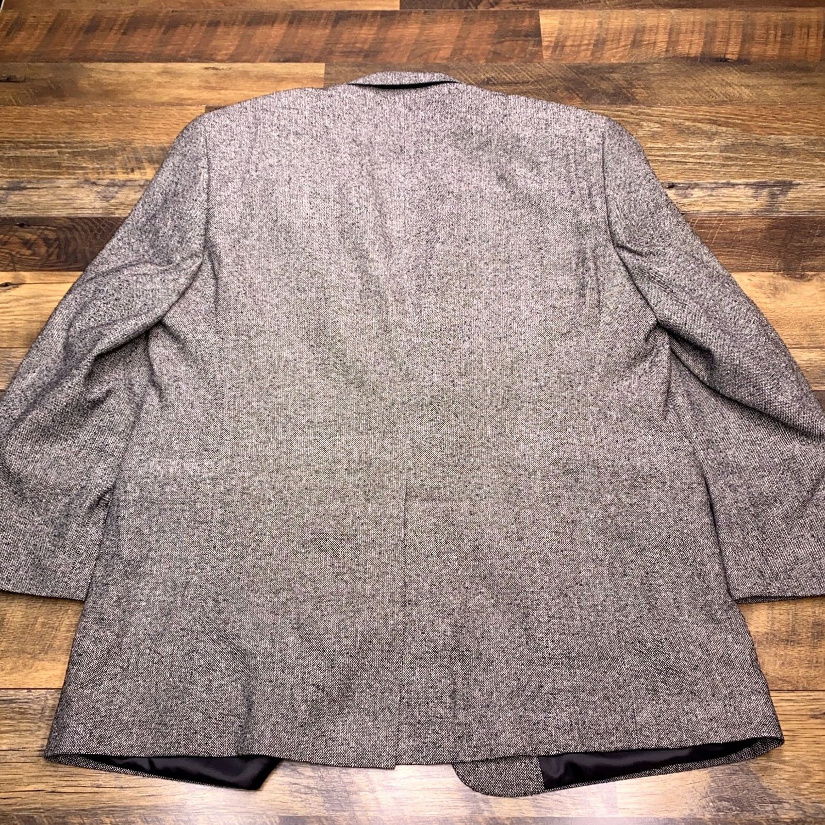 Vintage Versini Sport Coat Blazer Gray Black Silk 46R Men Size 46R - 2 Thumbnail