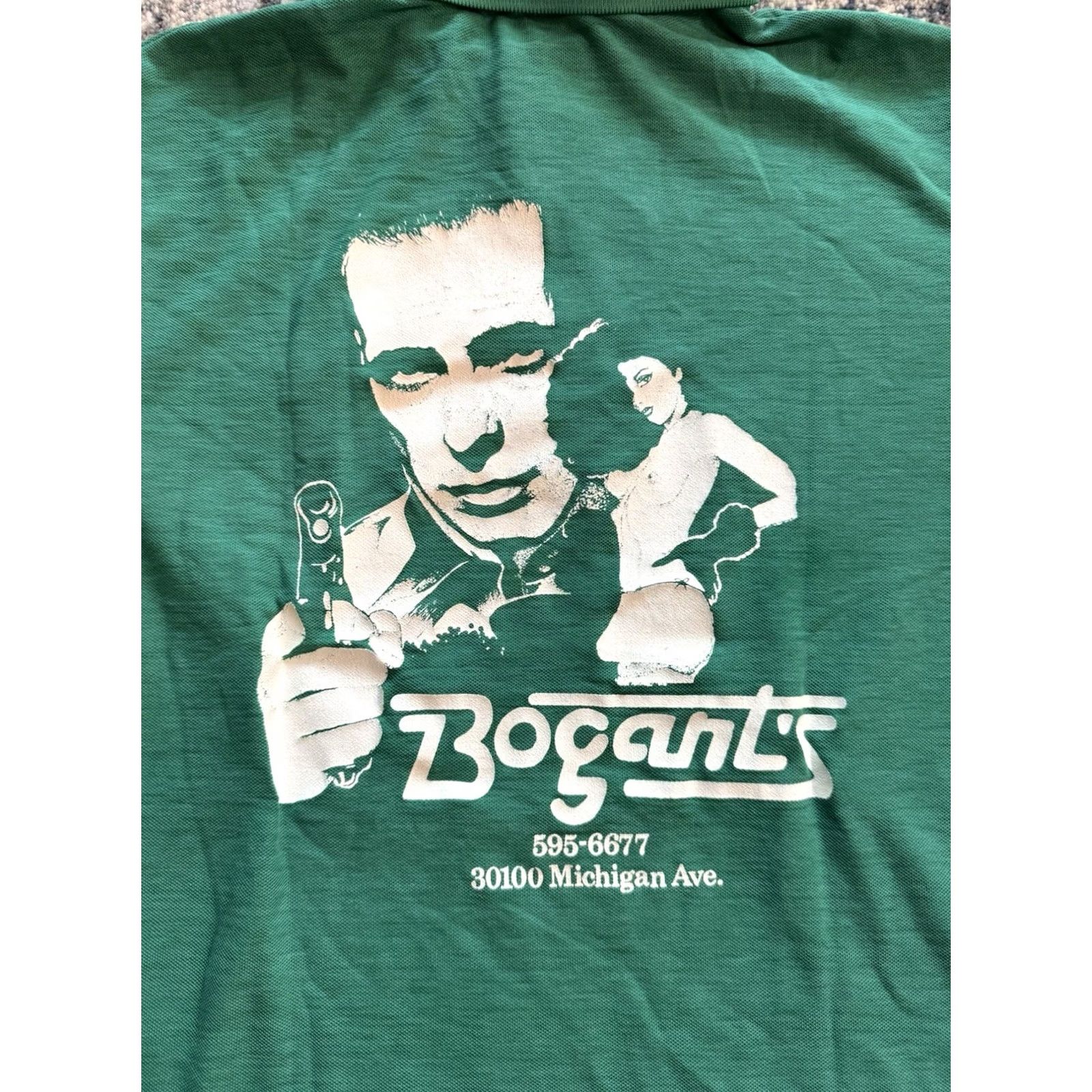 Champion VINTAGE Champion 80s Polo Shirt L Green MSU Spartans Bogart’s Lounge Gentlemen’s Club Mens Size US L / EU 52-54 / 3 - 2 Thumbnail