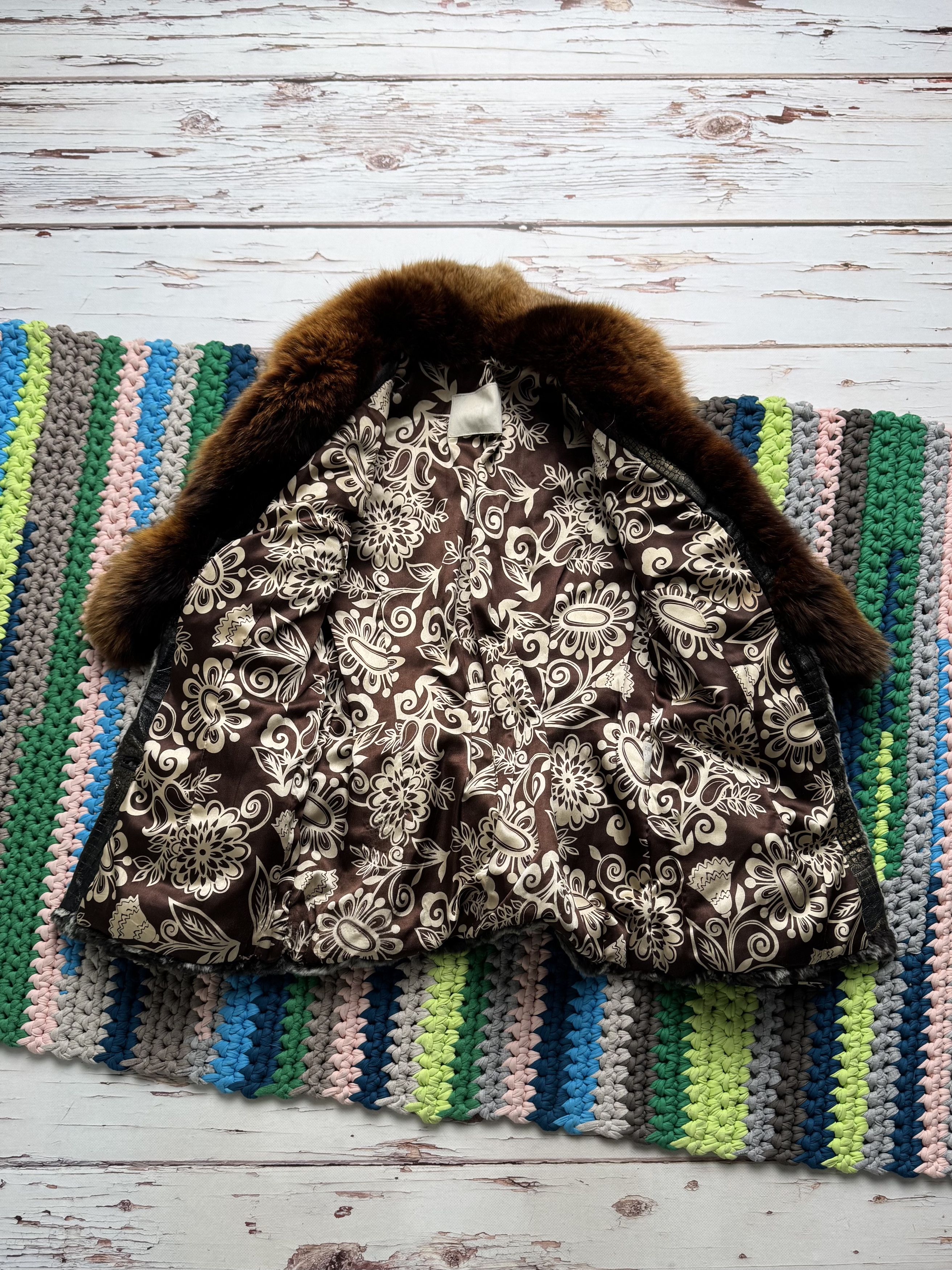 Japanese Brand Vintage Real Fur Jacket With Belt (D15) Size S / US 4 / IT 40 - 9 Thumbnail