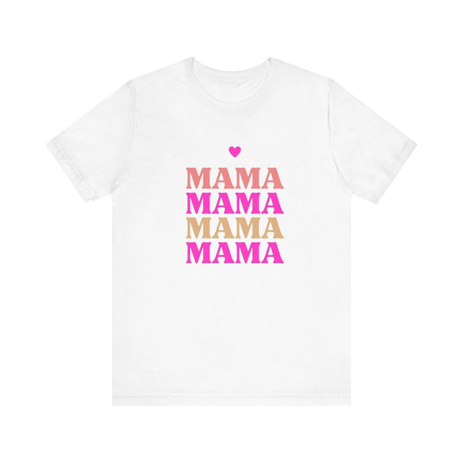 Designer Mama Mother's Day Pink T-Shirt with Heart Size ONE SIZE - 2 Thumbnail