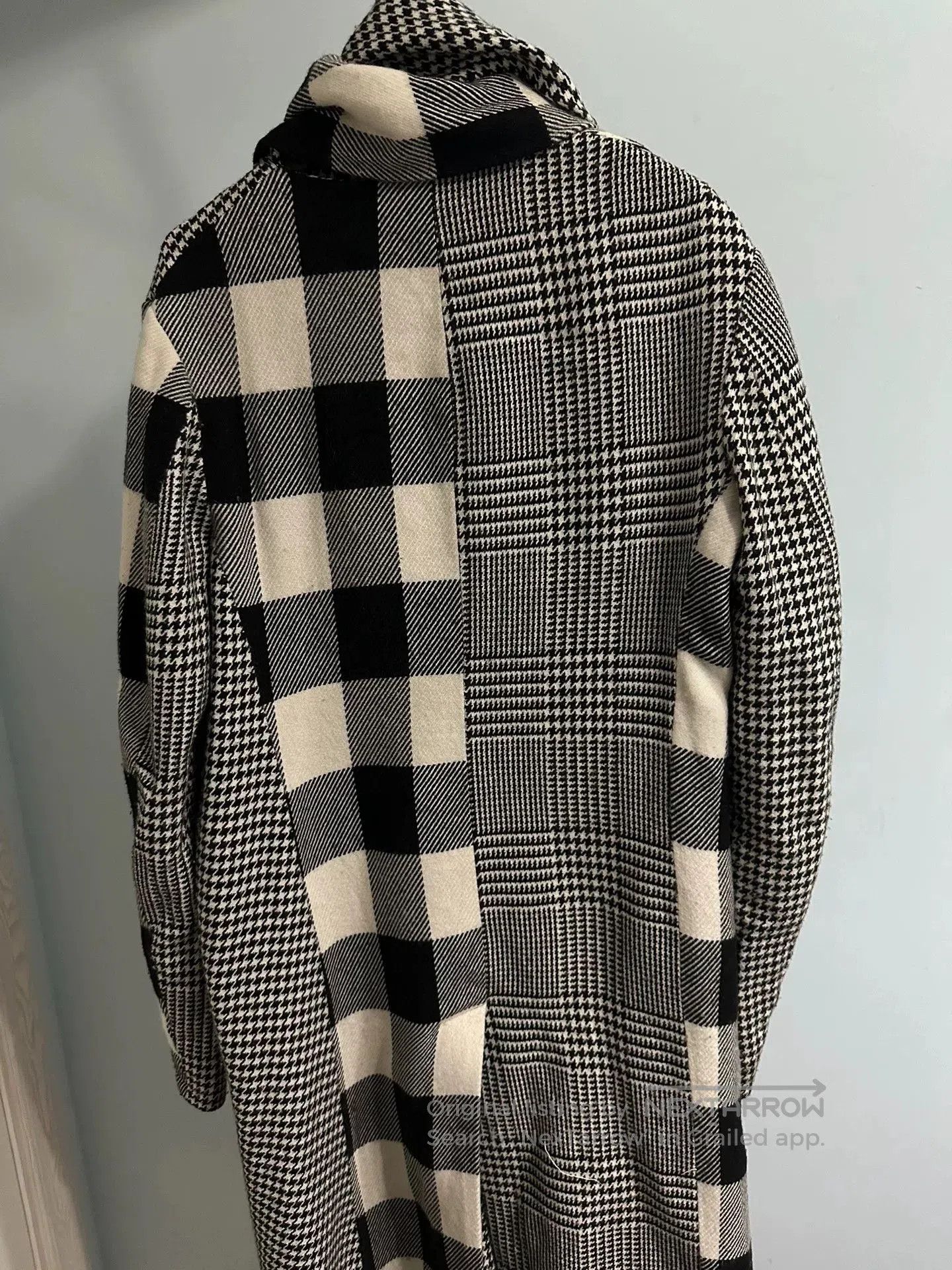 Y's Y's Yohji Yamamoto Stylish Checkered Trench Coat. Size S / US 4 / IT 40 - 4 Thumbnail