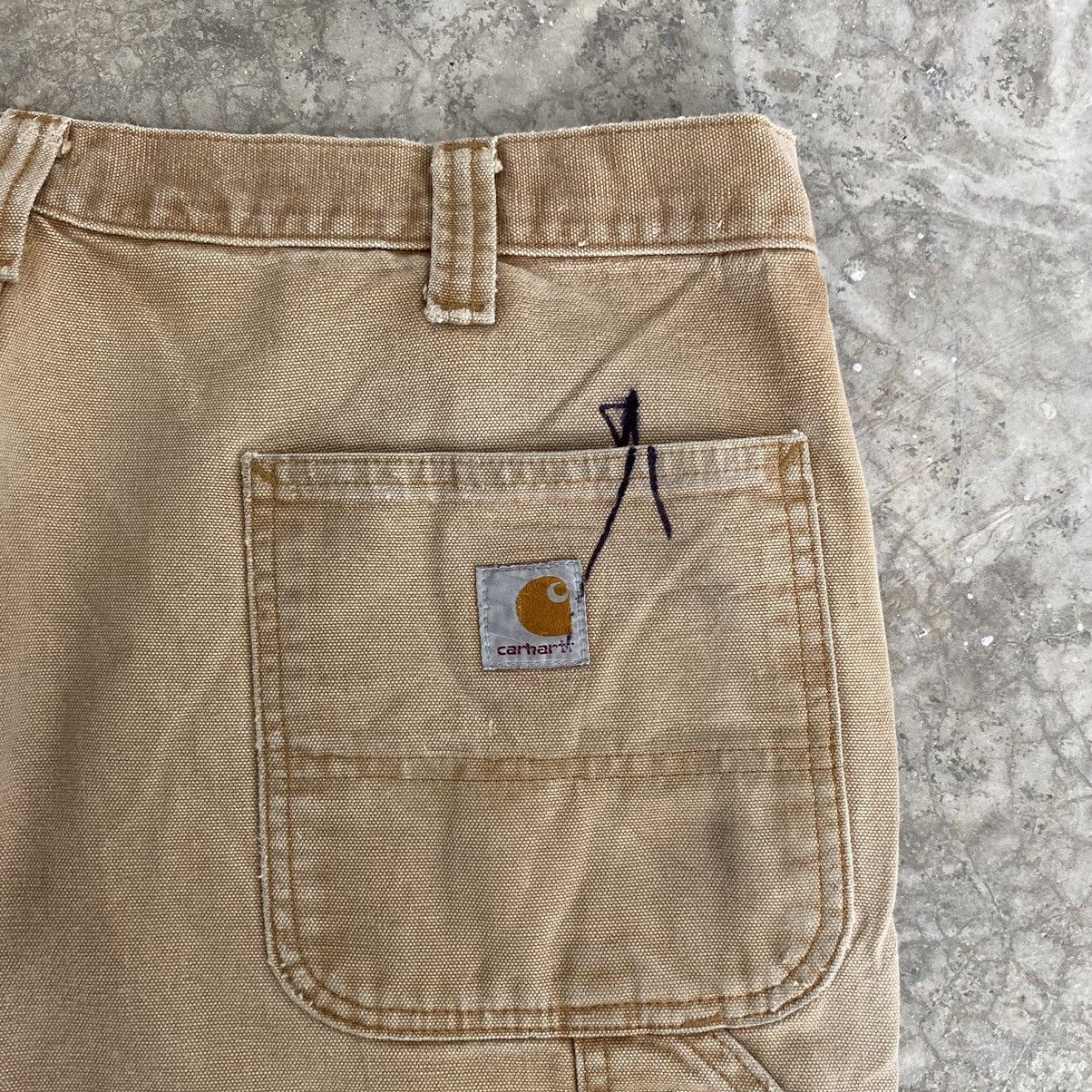 Carhartt VTG Carhartt Double Knee Faded Distressed Carpenter Pants Size US 37 - 25 Thumbnail