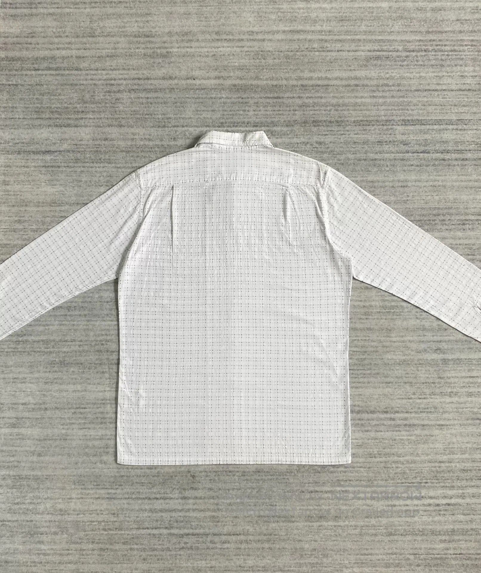 VINNY's vintage black and white check long sleeve shirt. Size US M / EU 48-50 / 2 - 3 Thumbnail