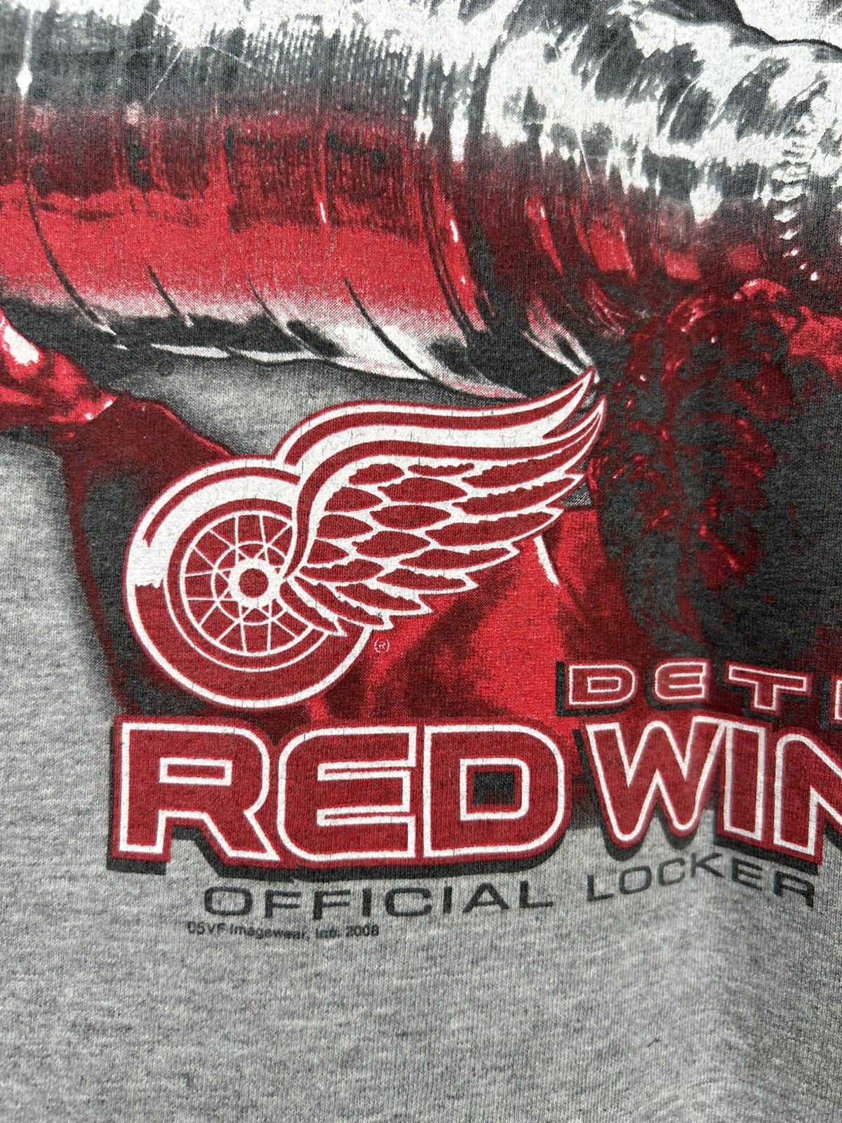 NHL Vintage Majestic Detroit Red Wings 2008 Stanley Cup Shirt Size US L / EU 52-54 / 3 - 4 Thumbnail