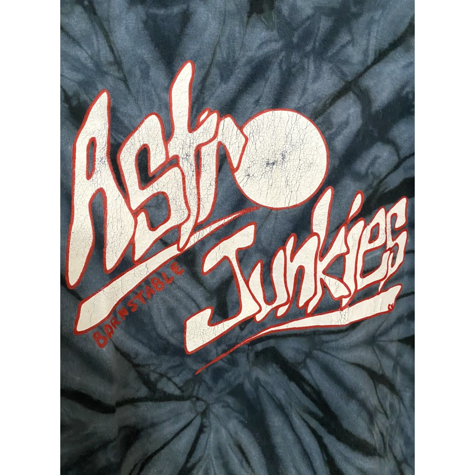Gildan VINTAGE Mens Medium Astro Junkies Science Class Tie Dye Shirt Band Tee M Size US M / EU 48-50 / 2 - 4 Thumbnail