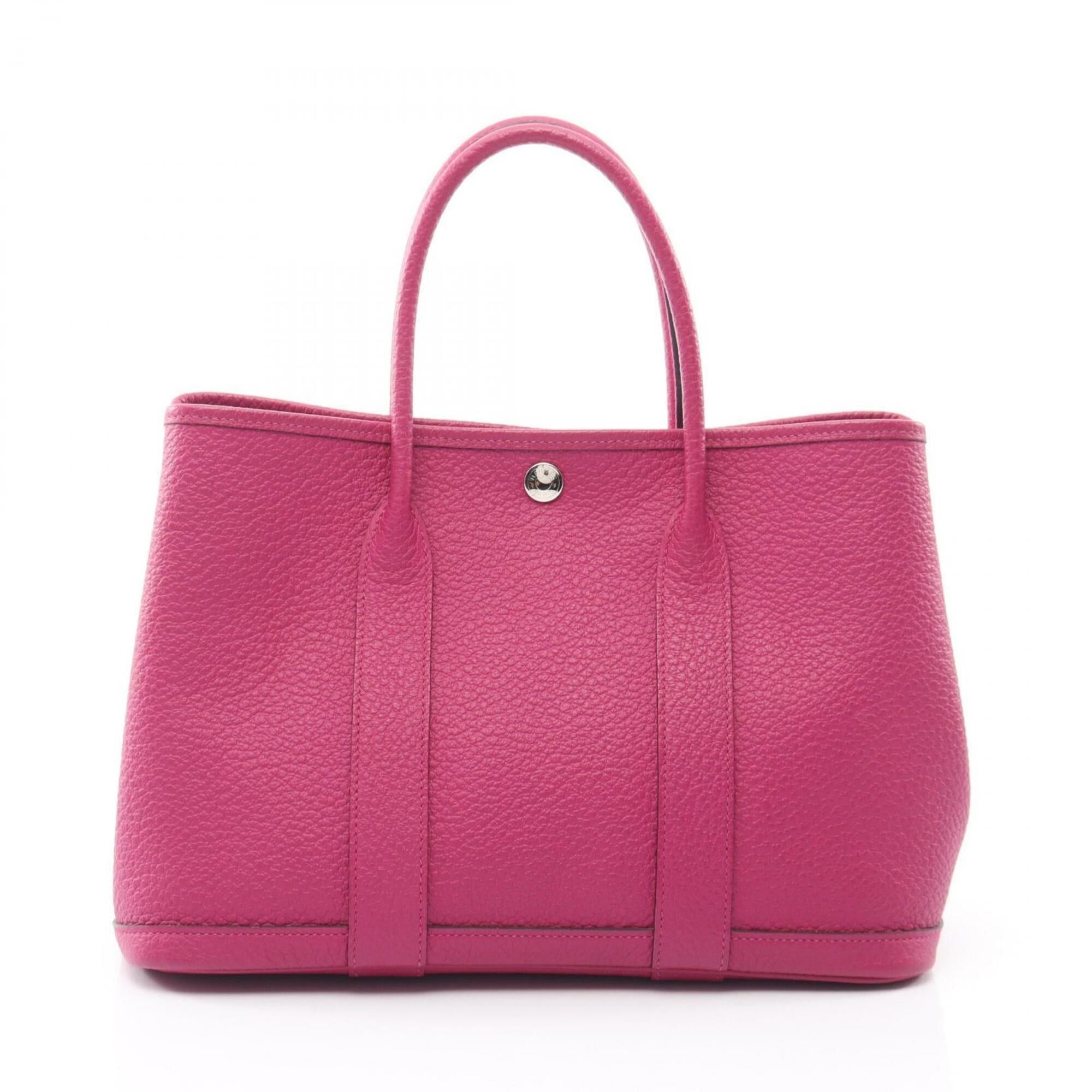 Hermes Hermes Garden Party TPM Rose Purple Tote Bag Handbag Vache Country Women's Pink Size ONE SIZE - 1 Thumbnail