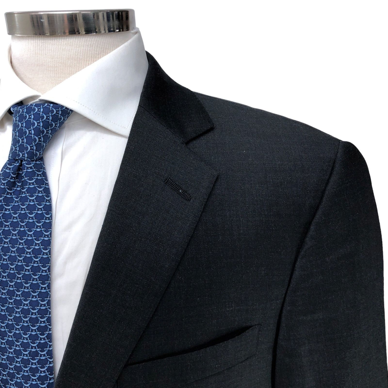 Hart Schaffner Marx Hart Schaffner Marx Mens 44R Sport Coat Gray 2 Button USA Size 44R - 4 Thumbnail