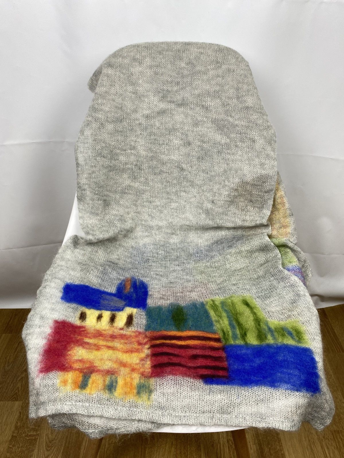 Other Troubadour Mohair-Nylon Printed Scarf Embroidered Size ONE SIZE - 2 Thumbnail