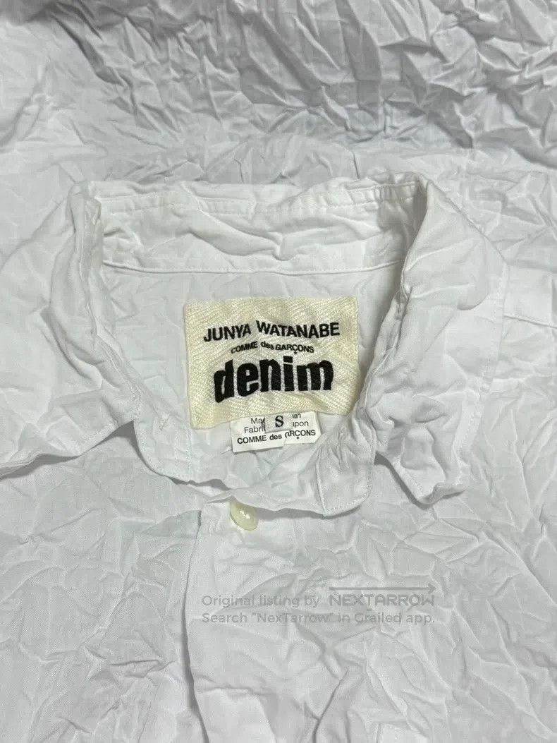 Junya Watanabe Junya Watanabe White Pleated Origami Texture Point Collar Size S / US 4 / IT 40 - 7 Thumbnail