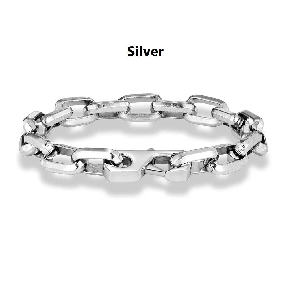 Other Chain Link Bracelet Stainless Steel Punk Gift For Him Size ONE SIZE - 12 Thumbnail
