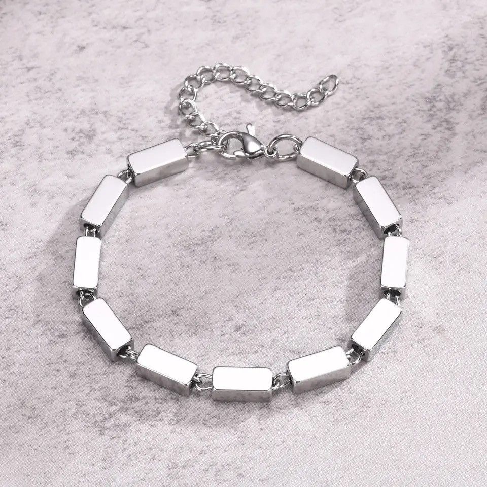 Jewelry Tube Link Chain Bracelet Size ONE SIZE - 1 Thumbnail