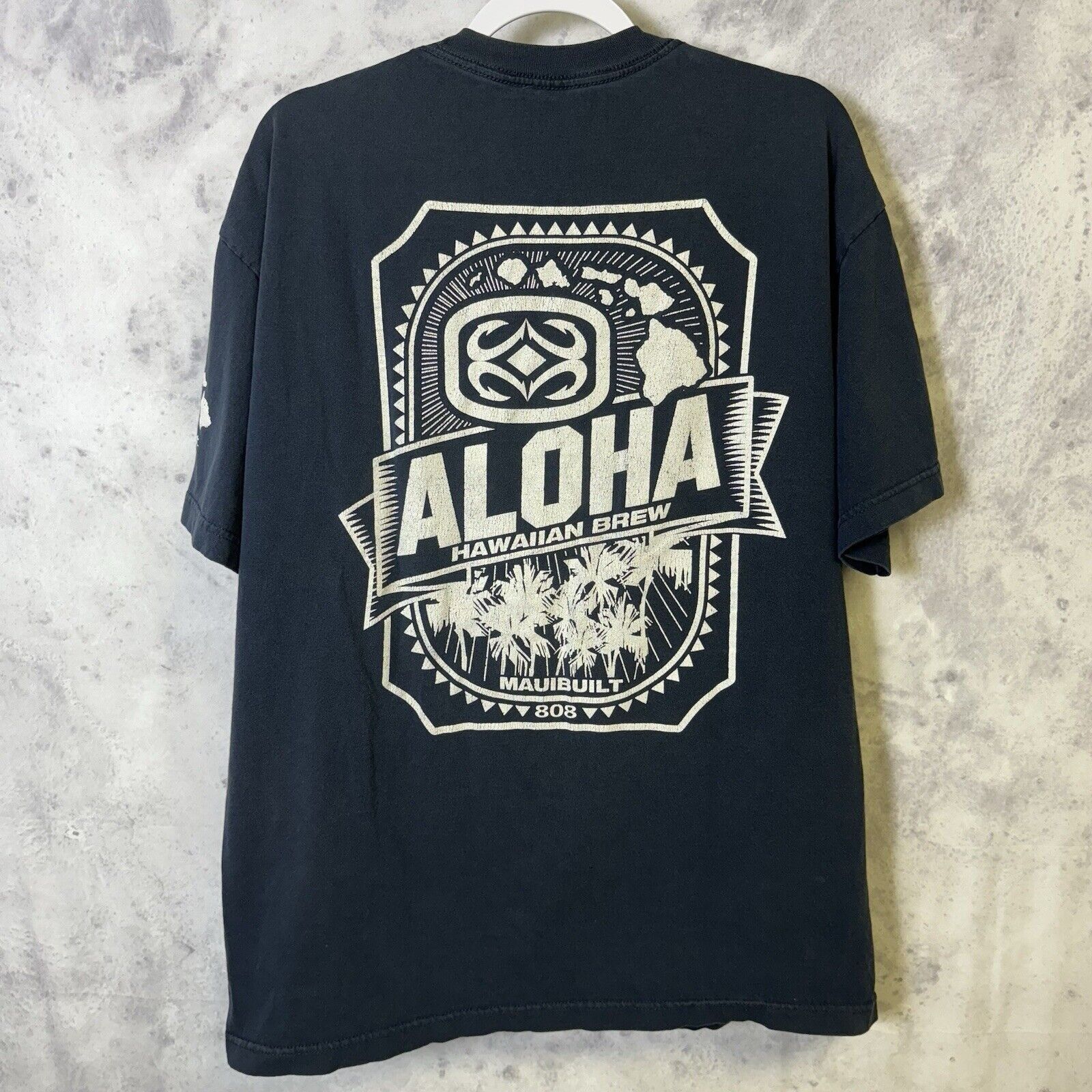 Other Maui Built Hawaii T Shirt Mens XL Blue Short Sleeve Aloha Ha Size US XL / EU 56 / 4 - 1 Thumbnail