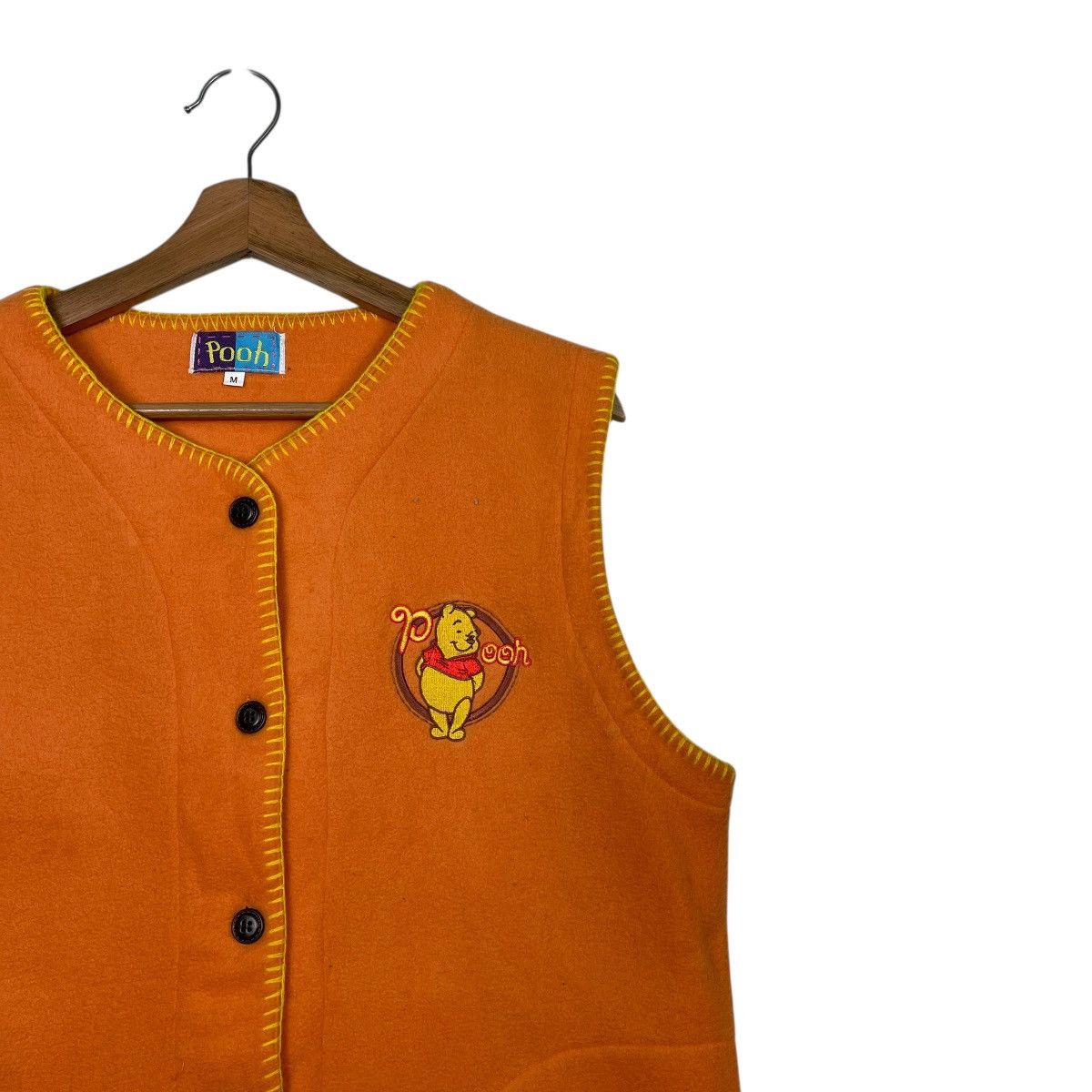 Cartoon Network Vintage 90s Winnie The Pooh Button Fleece Vest Size US M / EU 48-50 / 2 - 5 Thumbnail