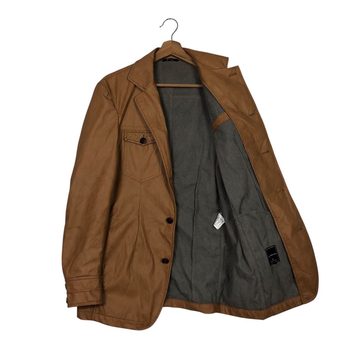 Alexander Julian × Japanese Brand 📌Vintage Biker Leather Jacket Alexander Julian Blanket Size US L / EU 52-54 / 3 - 12 Thumbnail
