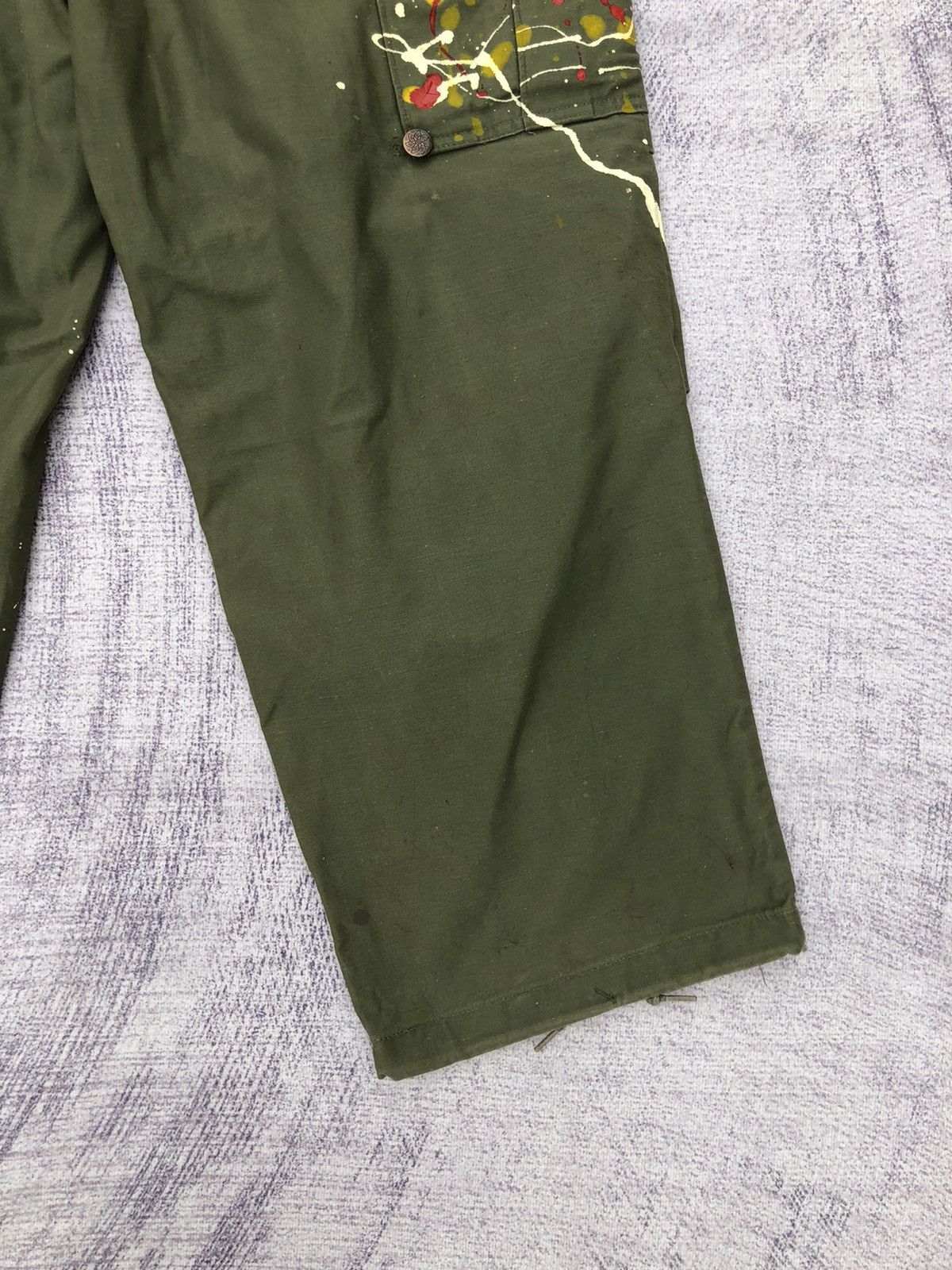 Designer × Vintage Very Rare Cargo Pants Art Colour Paint W30 x L37 Size US 30 / EU 46 - 17 Thumbnail