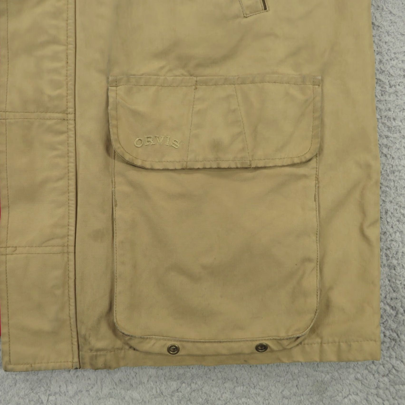 Orvis Orvis Jacket Men XL Chore Barn Shooting Patch Hunting Khaki Lined Corduroy Coat Size US XL / EU 56 / 4 - 3 Thumbnail