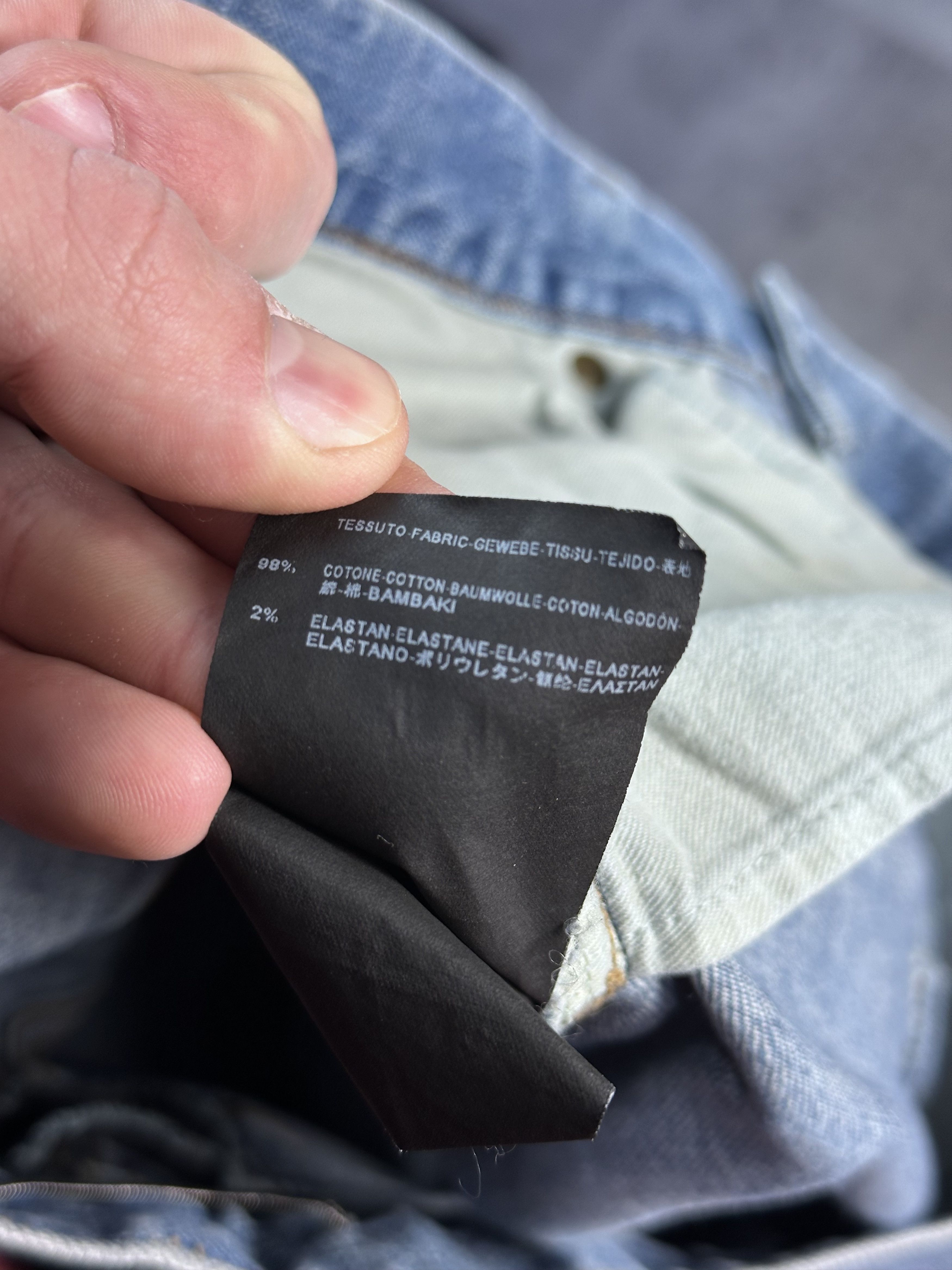 Saint Laurent Paris SLP AW15 Crash denim jeans skinny hedi era Size US 33 - 14 Thumbnail