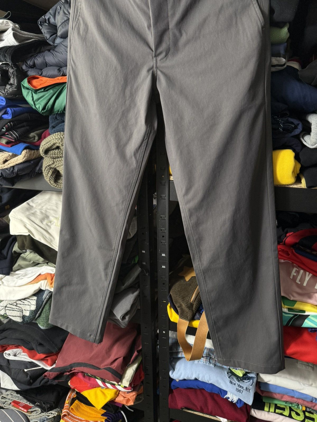 Norse Projects Norse Projects Technical Trousers Dark Grey Slim Fit Pants Size US 28 / EU 44 - 3 Thumbnail