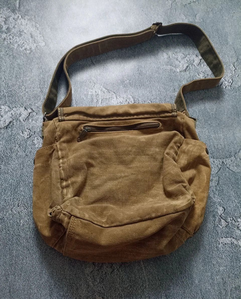 Diesel DIESEL 90S ARCHIVE MILITARY DISTRESSED COTTON BAG Khaki Used Size ONE SIZE - 4 Thumbnail