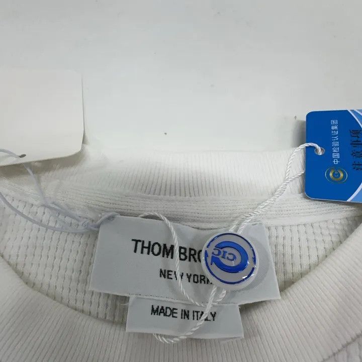 Thom Browne Thom Browne Classic Striped Long Sleeve Sweatshirt -2507 Size US M / EU 48-50 / 2 - 2 Thumbnail
