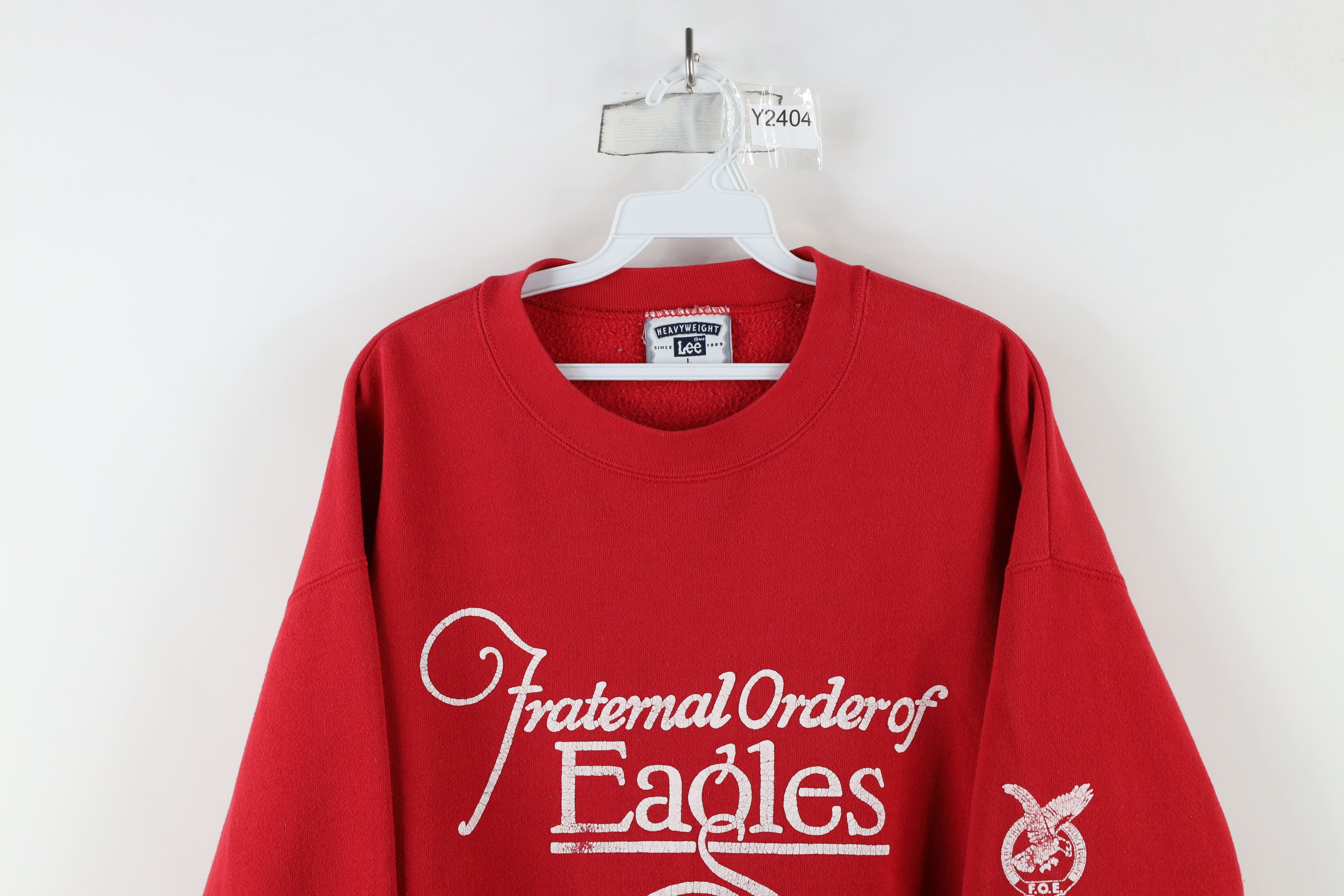 Vintage Vintage 90s Fraternal of Eagles Clyde Ohio Sweatshirt USA Size US L / EU 52-54 / 3 - 2 Thumbnail
