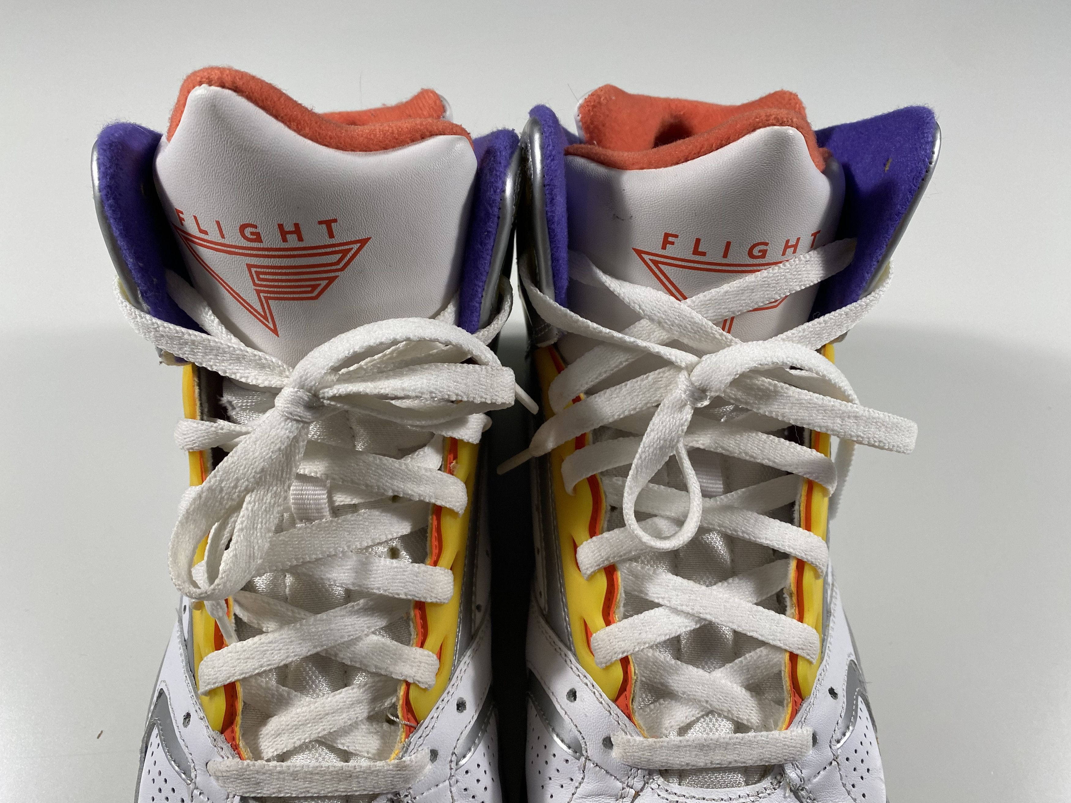 Nike Nike Air Flight Lite High White/Metallic Silver-Hyper Grape Size US 10.5 / EU 43-44 - 3 Thumbnail