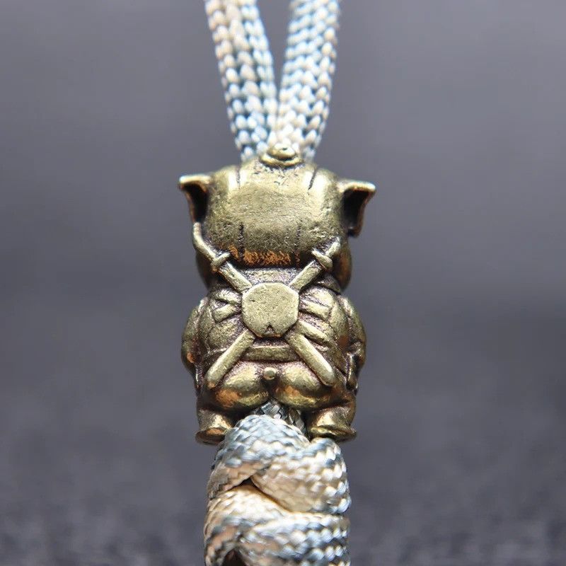 Handmade 3Pcs Dog Police Knife Beads Paracord Bead Zipper Umbrella Size ONE SIZE - 4 Thumbnail