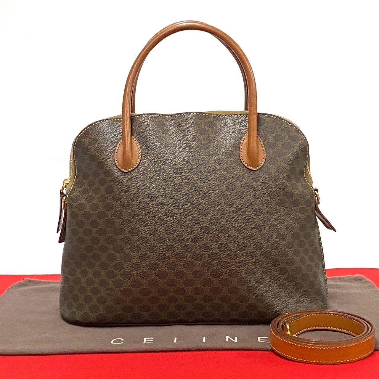 Celine Celine Shoulder Bag Brown Leather Size ONE SIZE - 1 Thumbnail