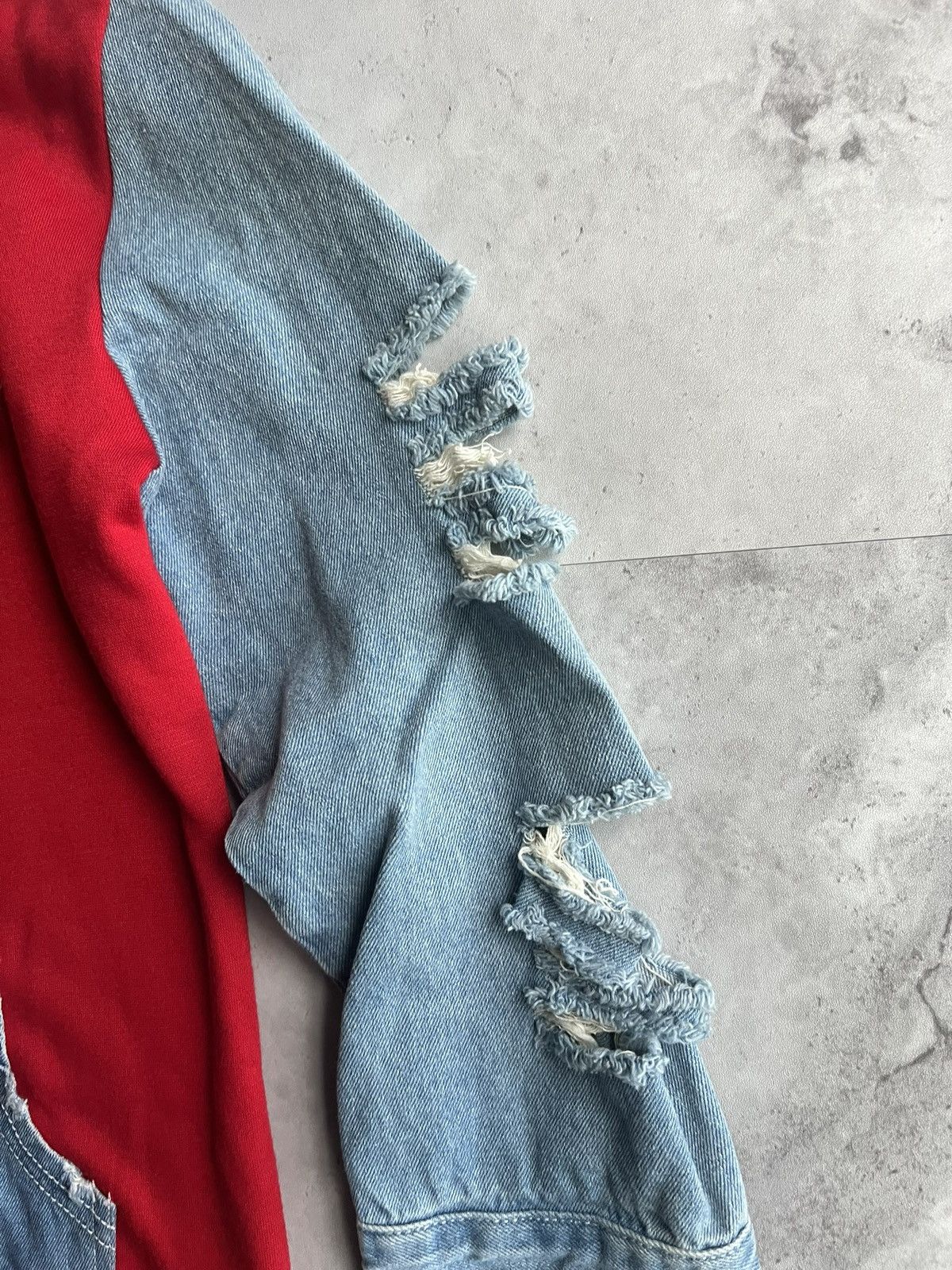 Cook Jeans Vintage Japanese Denim Hybrid Distressed Jacket Size US M / EU 48-50 / 2 - 2 Thumbnail