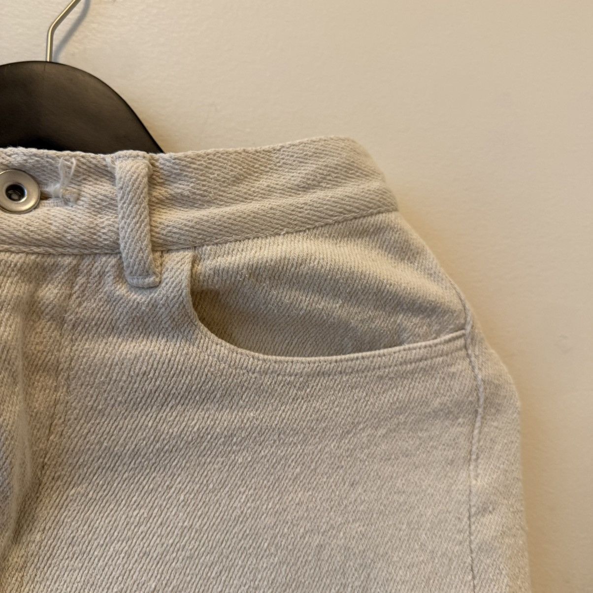 Auralee Raw silk cream/ecru trousers made in Japan Sz 1 Size US 28 / EU 44 - 5 Thumbnail