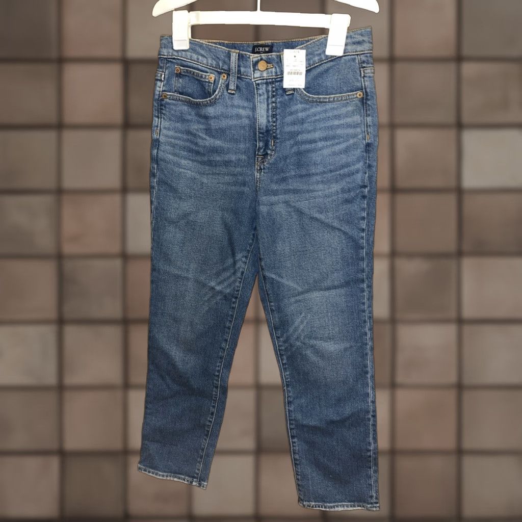 J.Crew J.Crew Womens Essential Straight Jeans Size 27 Medium Blue Denim Regular Fit Size 27" / US 4 / IT 40 - 1 Thumbnail